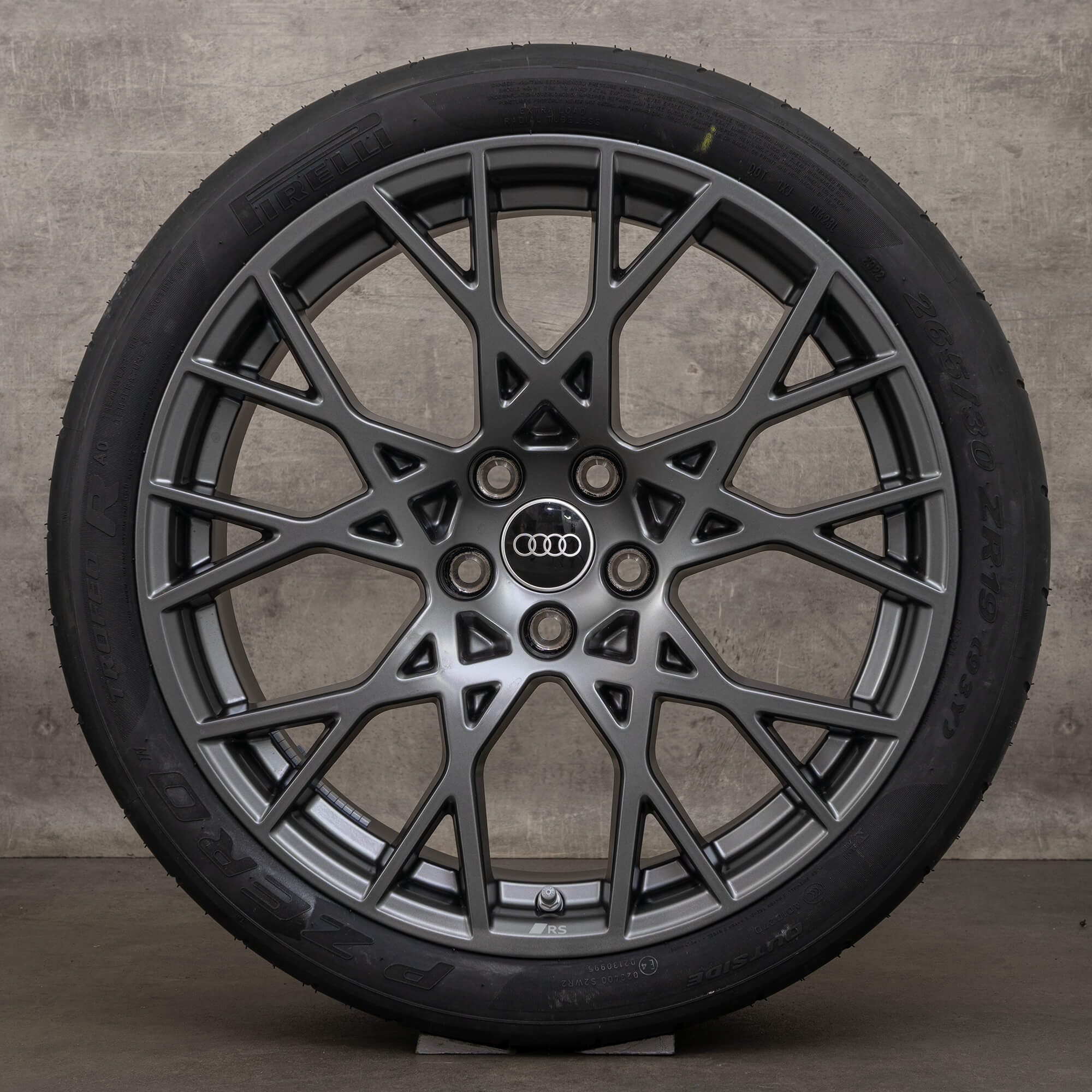 Genuine Audi RS3 cerchi 19 pollici 8Y ruote estive 8Y0601025CK 8Y0601025CL grigio NUOVO
