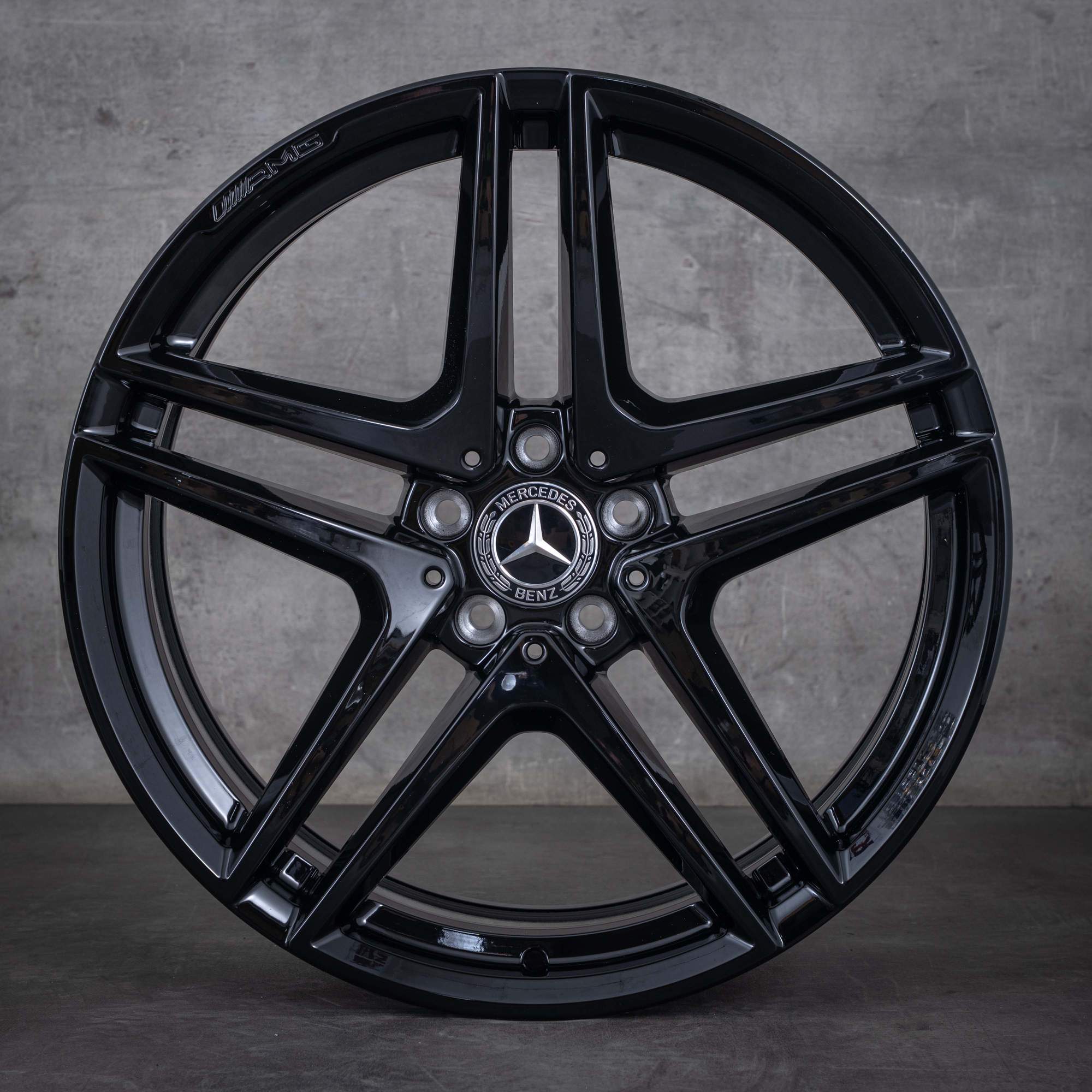 Alkuperäiset Mercedes Benz S-sarjan S63 S65 AMG vanteet 20 tuuman W222 A217 C217 A2224010800 A2224010900 musta kiiltävät