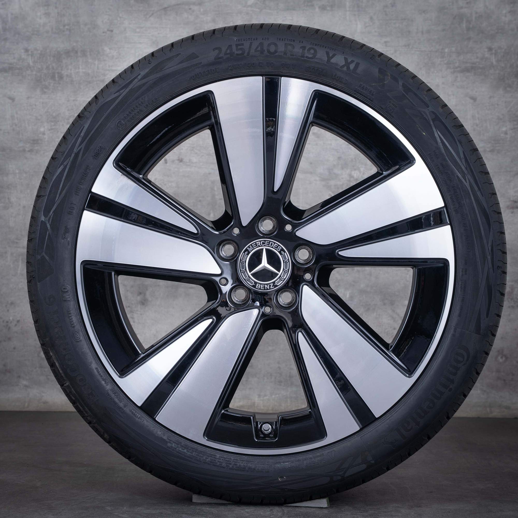 Oryginalne felgi Mercedes Benz CLE 19 cali A236 C236 koła letnie A2364011400 A2364011500 czarne polerowane