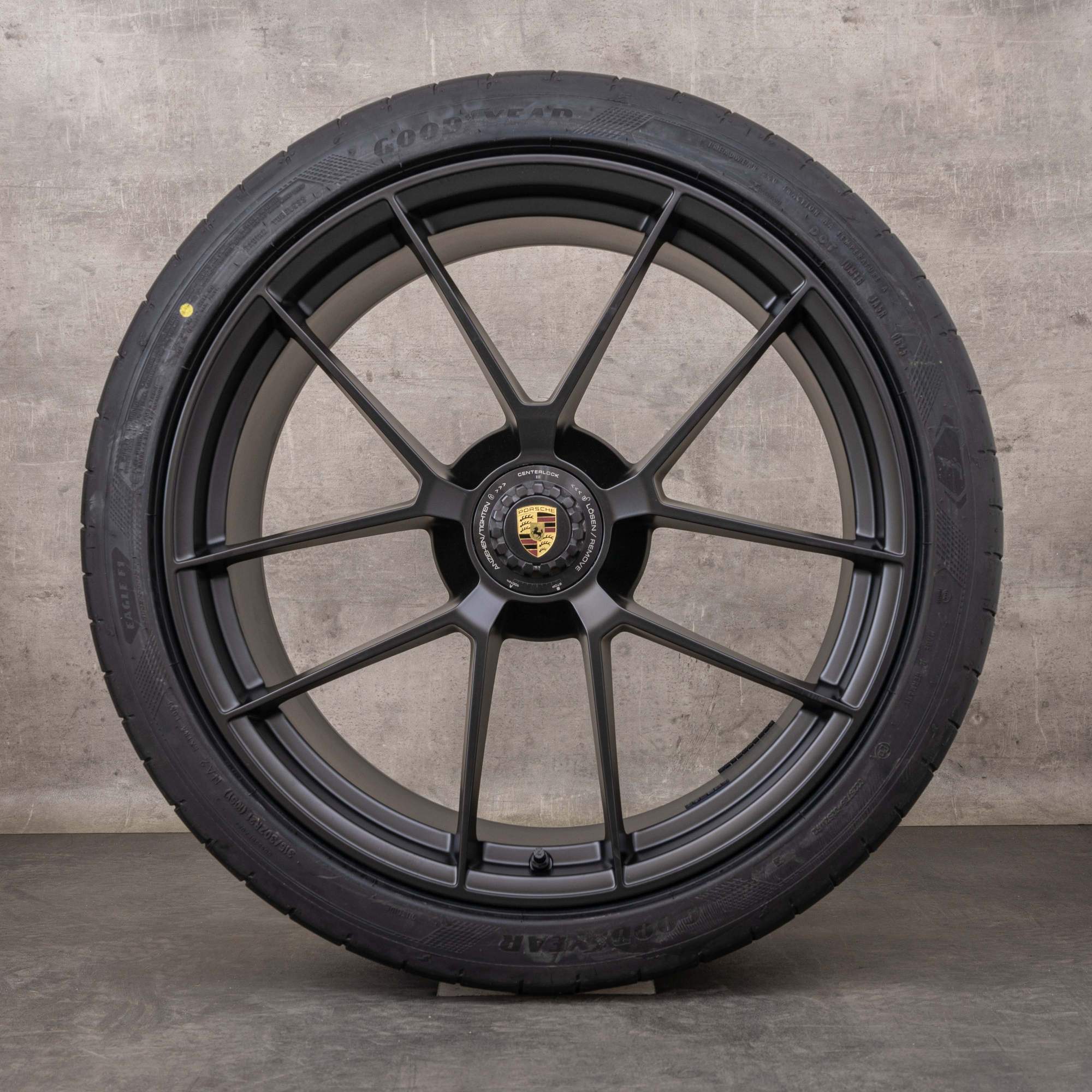 Originele Porsche 992 II velgen 20 21 inch Carrera GTS zomerwielen 992601025BT 992601025CA zwart mat NIEUW