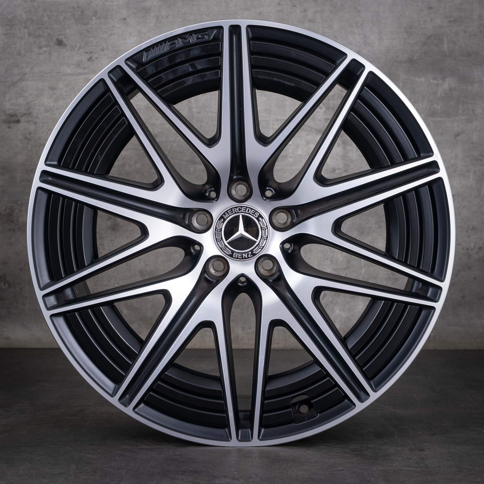 Original Mercedes Benz GLC 43 63 AMG Felgen 20 Zoll X254 C254 A2544016800 A2544011300 schwarz matt glanzgedreht