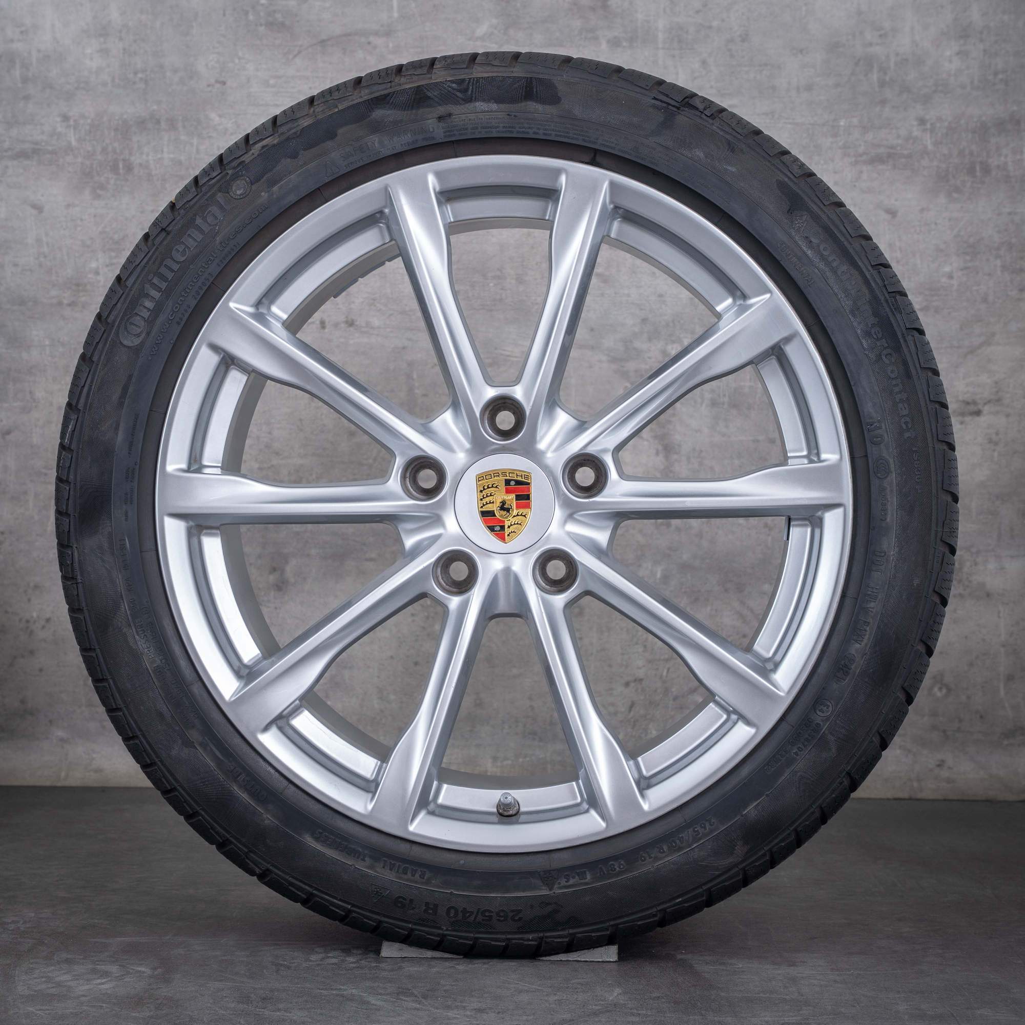 Original Porsche Boxster Cayman Winterräder 19 Zoll 982 S GTS T Felgen 982601025 982601025A silber glanz