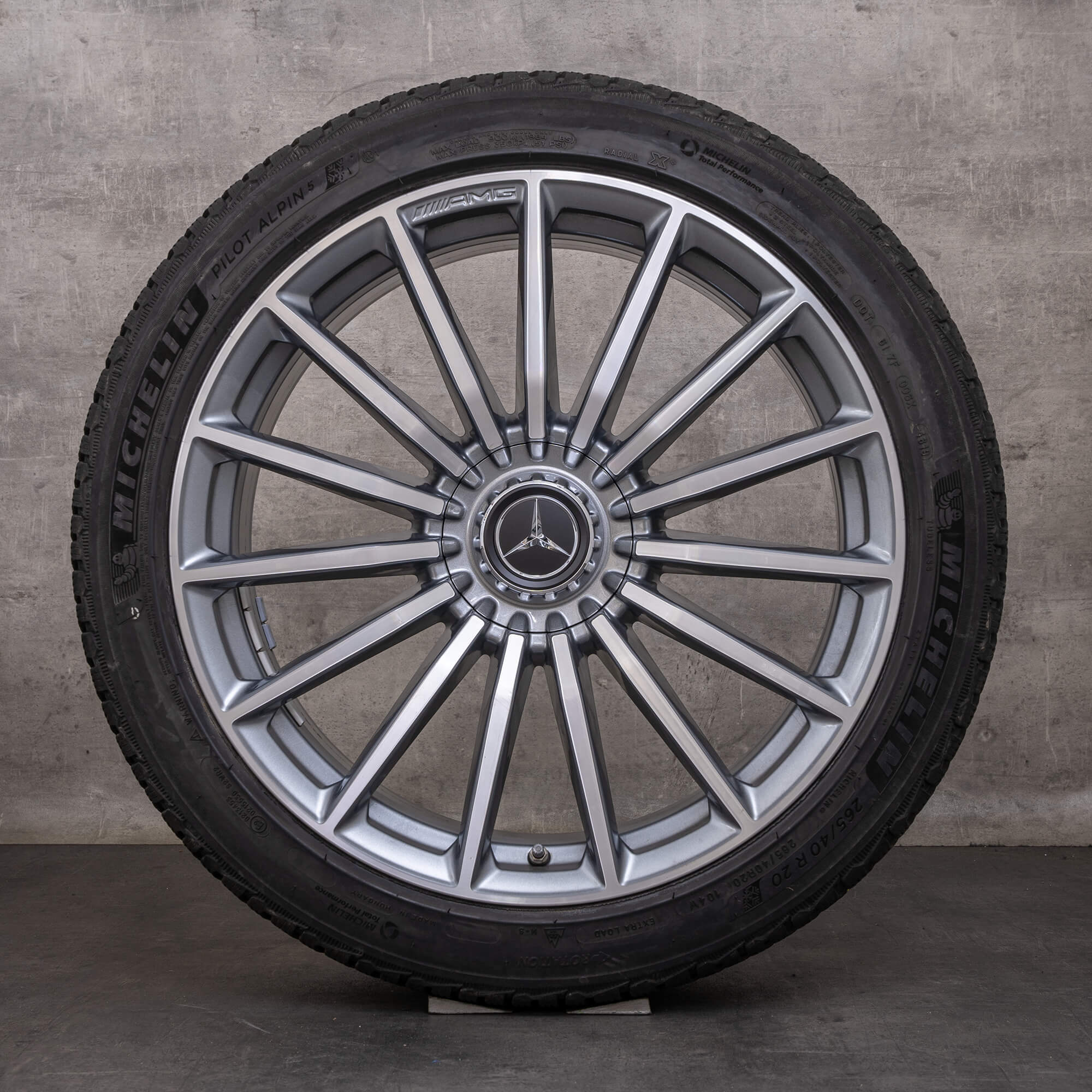 Alkuperäiset Mercedes Benz GT 43 53 63 & S 4Matic+ AMG talvirenkaat 20 tuuman X290 4-oviset vanteet A2904010600 A2904010700 himalaya harmaa Kiillotettu