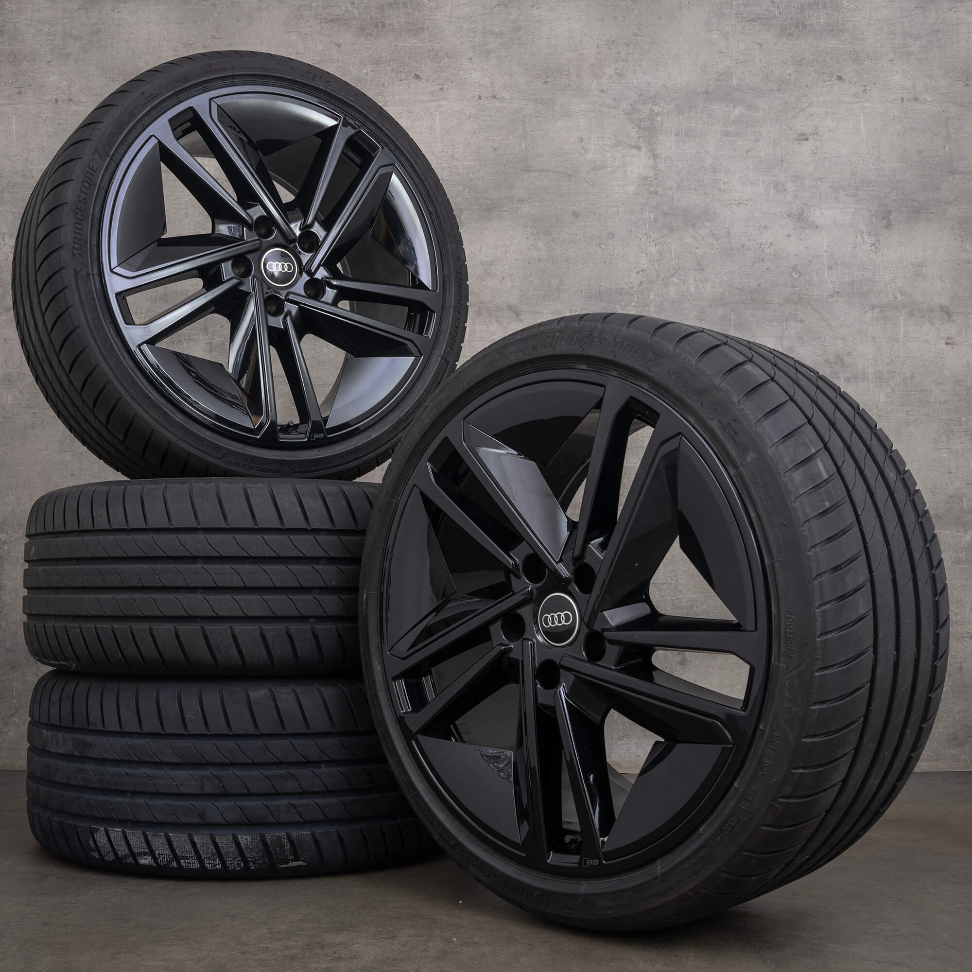 Audi 21 inch rims e-tron GT RS FW summer OEM wheels 4J3601025L 4J3601025M