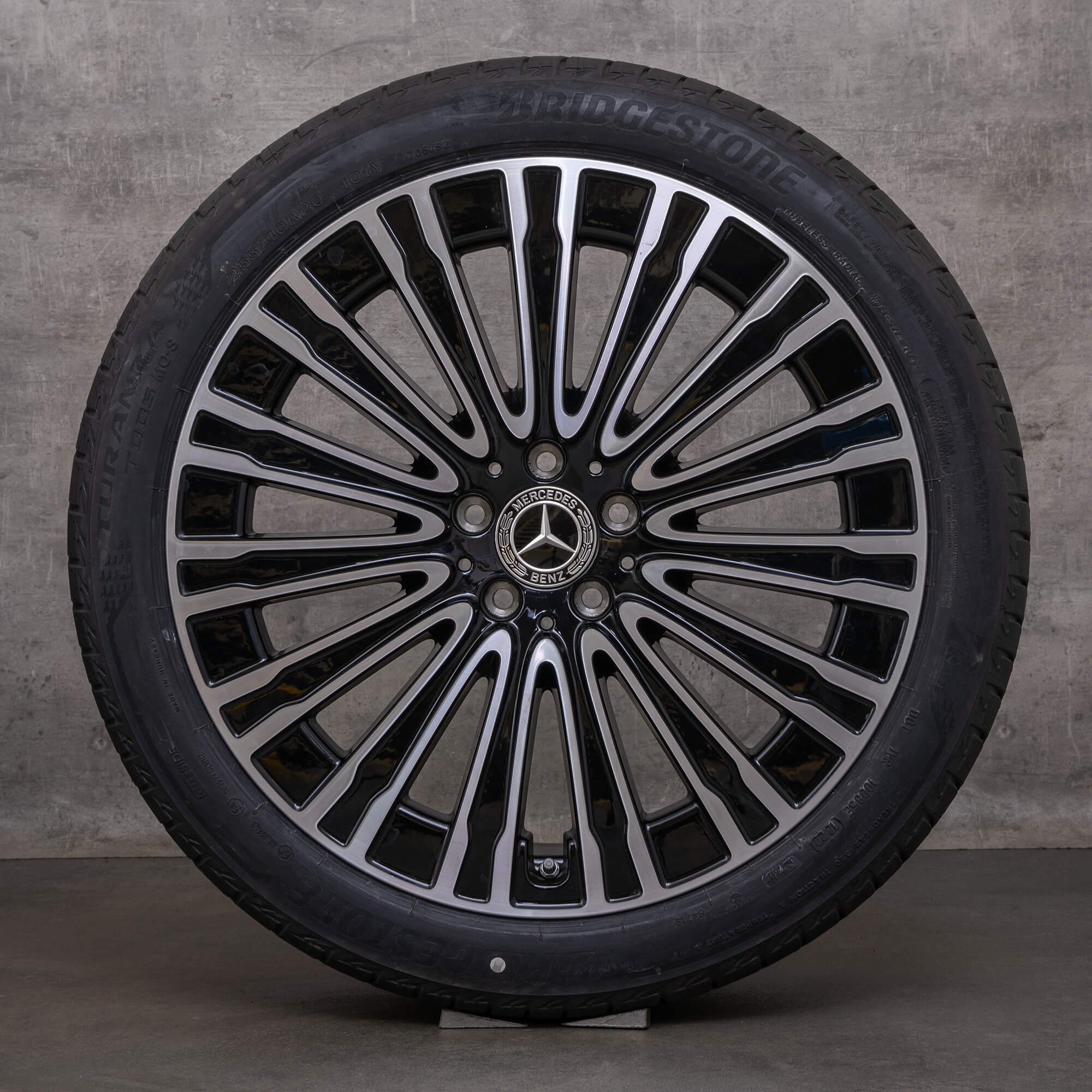 OEM Mercedes Benz EQE rims 20 inch V295 summer wheels A2954011900 black ...