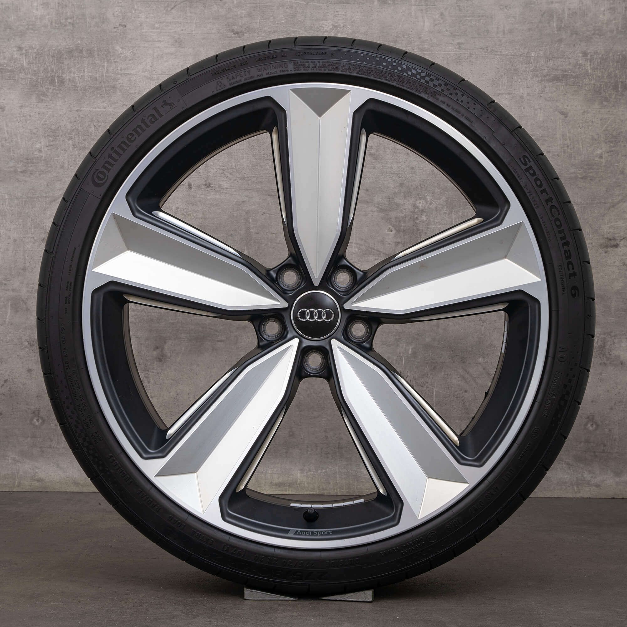 OEM Audi RS4 B9 8W RS5 F5 summer wheels 20 inch rims Peak tires 8W0601025CS