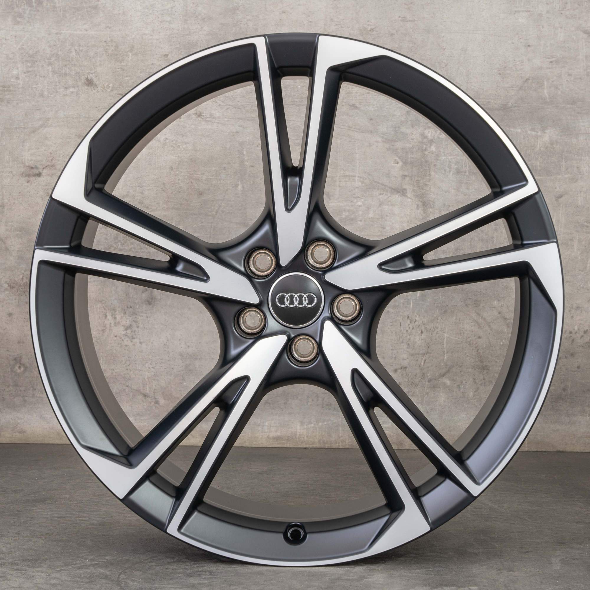 Oryginał Audi A8 S8 felgi 21 cali 4N D5 Flax koła letnie 4N0071491 czarny mat Polerowane NOWOŚĆ