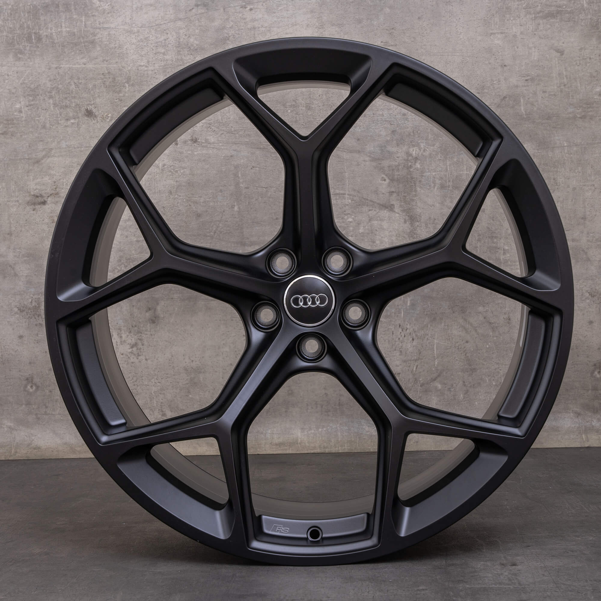 OEM Audi RS6 RS7 Rims 22 inch 4K C8 4K0601025BM Performance honeycomb design black matt