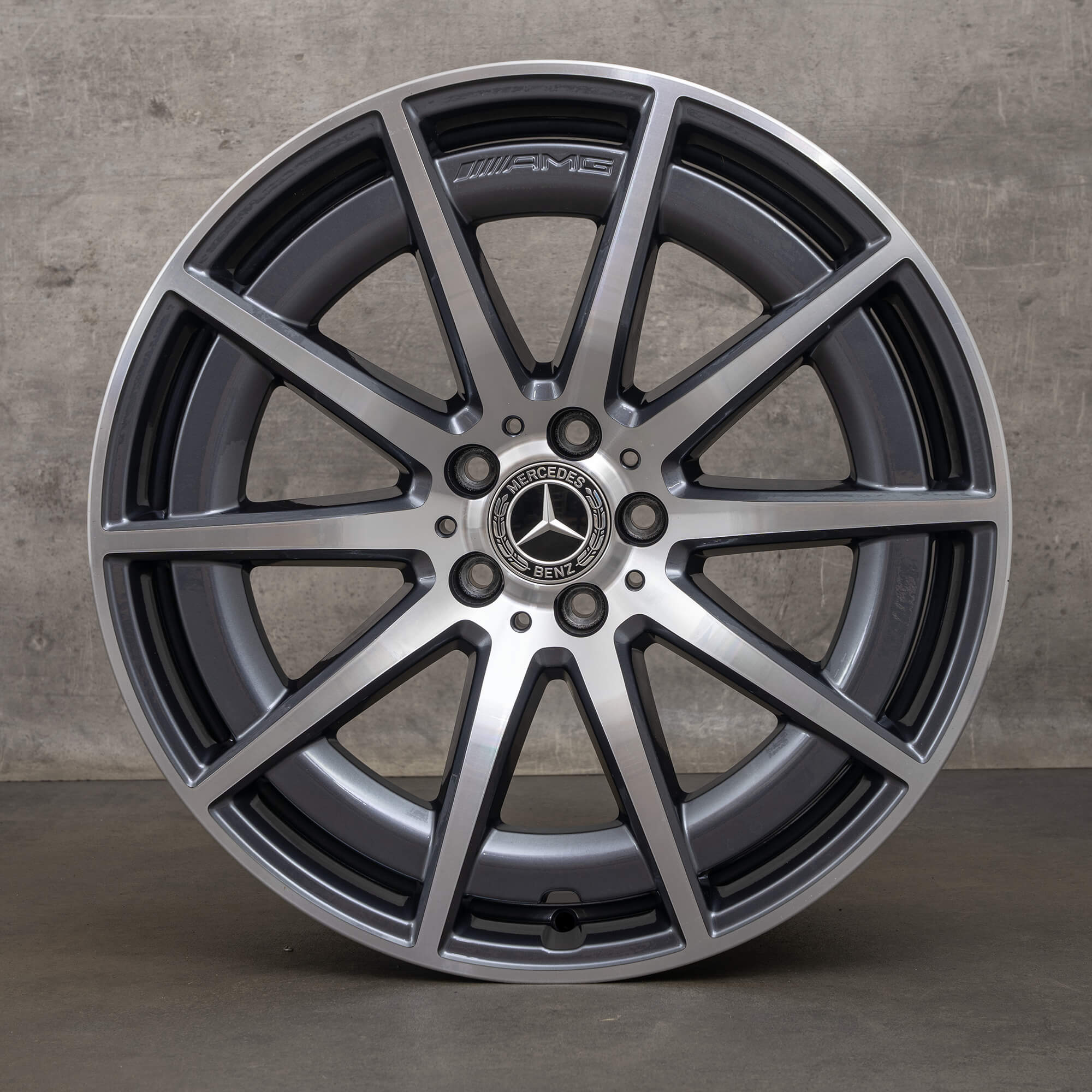 Alkuperäiset Mercedes Benz S-sarjan S 63 E AMG vanteet 20 tuuman W223 Performance A2234011900 A2234012000 himalajanharmaa kiillotettu käännetty