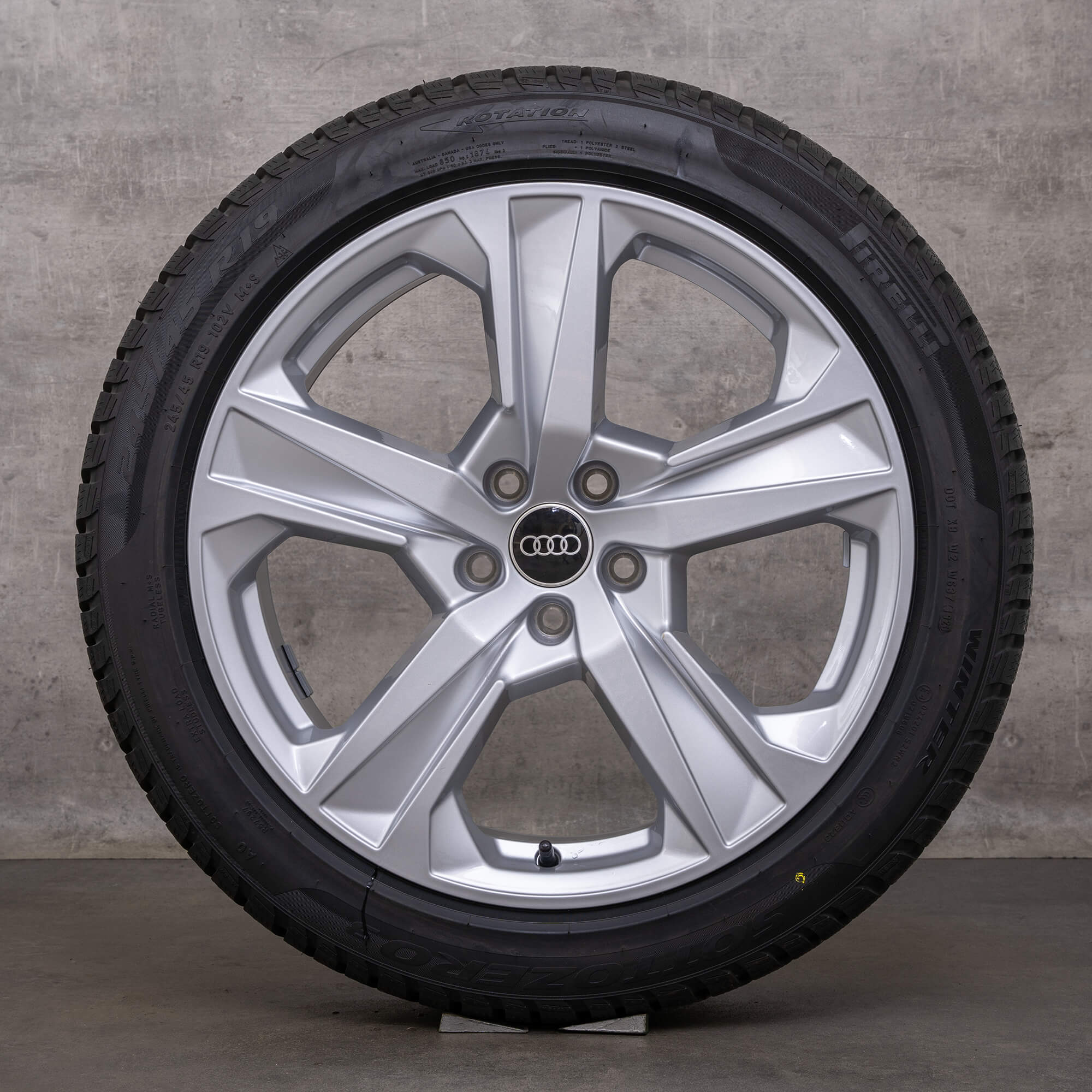 Originale Audi A7 S7 ruote invernali 19 pollici 4K C8 cerchi dinamici 4K8601025J argento NUOVO