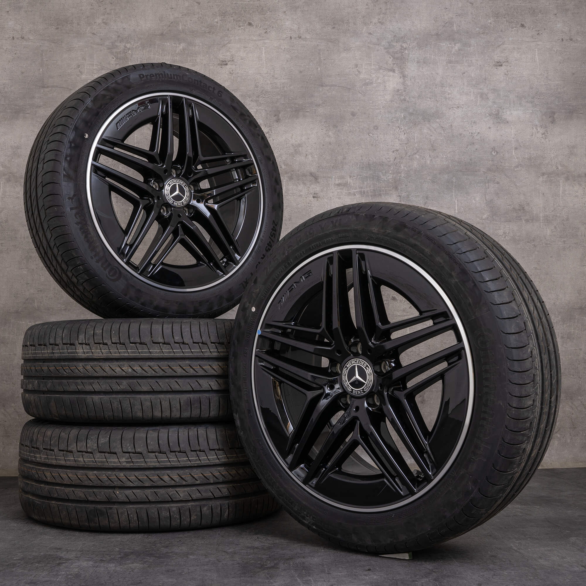 OEM Mercedes Benz V-Class AMG winter wheels 19 inch W447 Vito Viano rims A4474018000 black polished