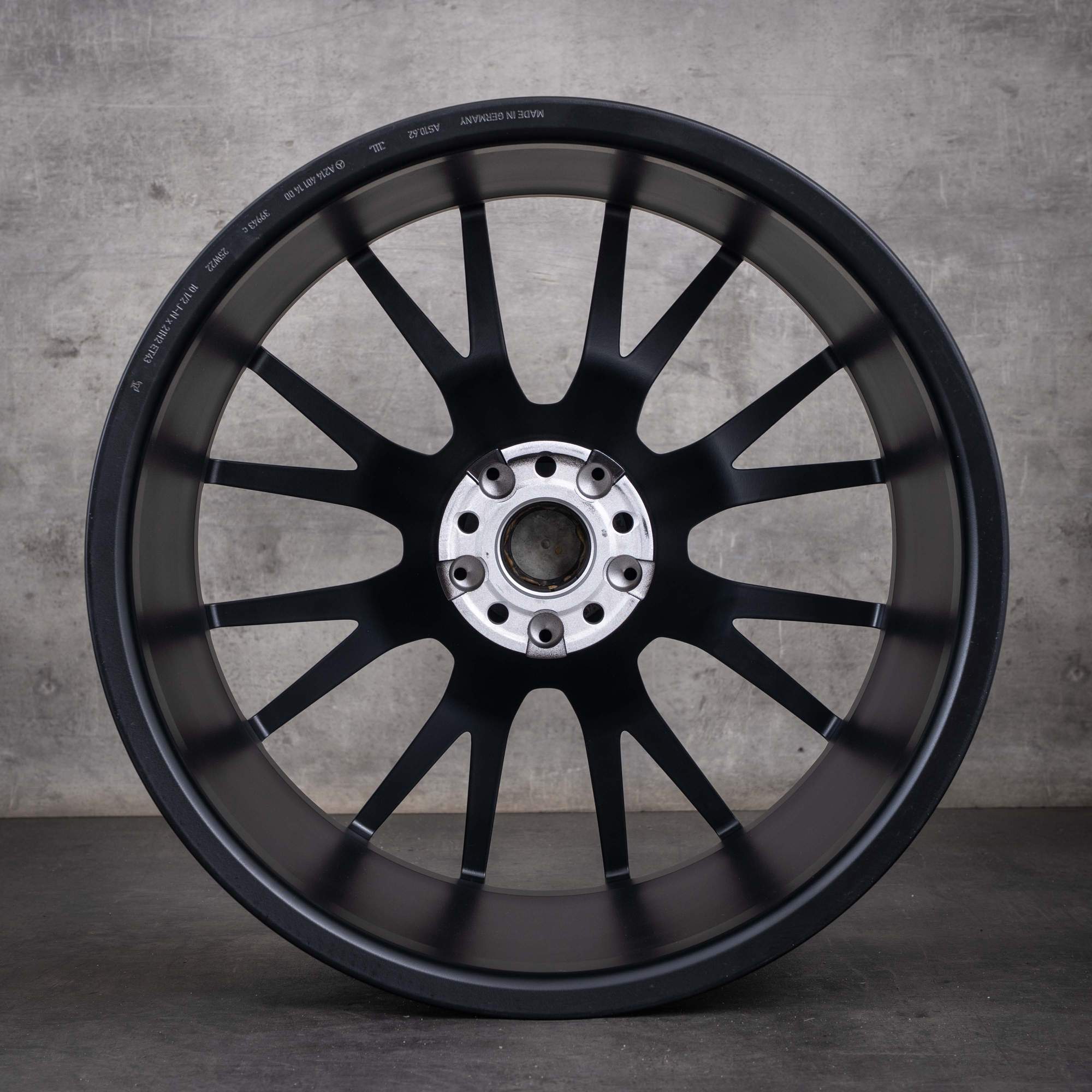 Jantă originală Mercedes-Benz Clasa E E53 hibrid AMG de 21 inch W214 S214 A2144011400, negru mat, diamantat, NOUĂ