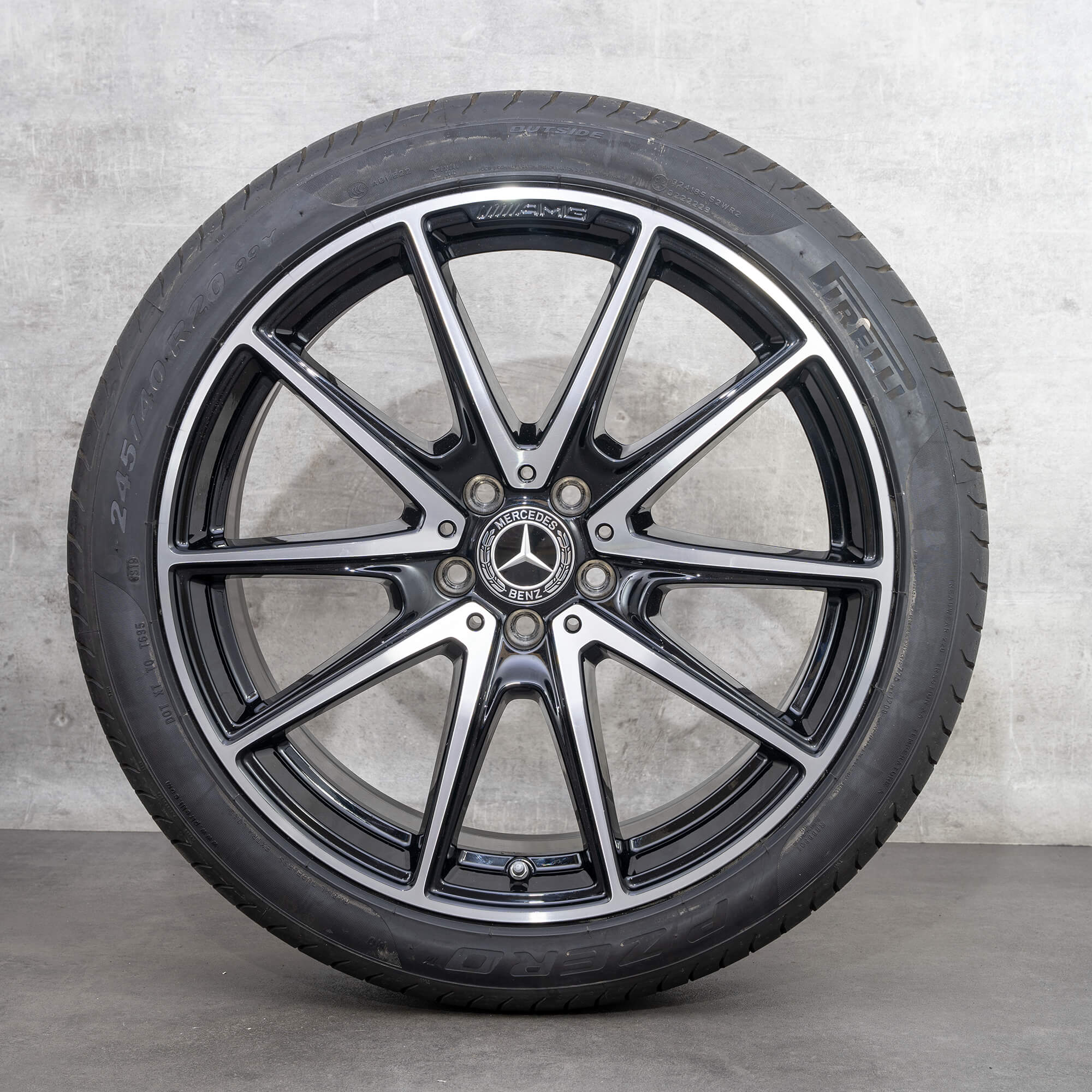 AMG 20 inch rims Mercedes S-Class W222 S63 S65 W217 summer wheels tires