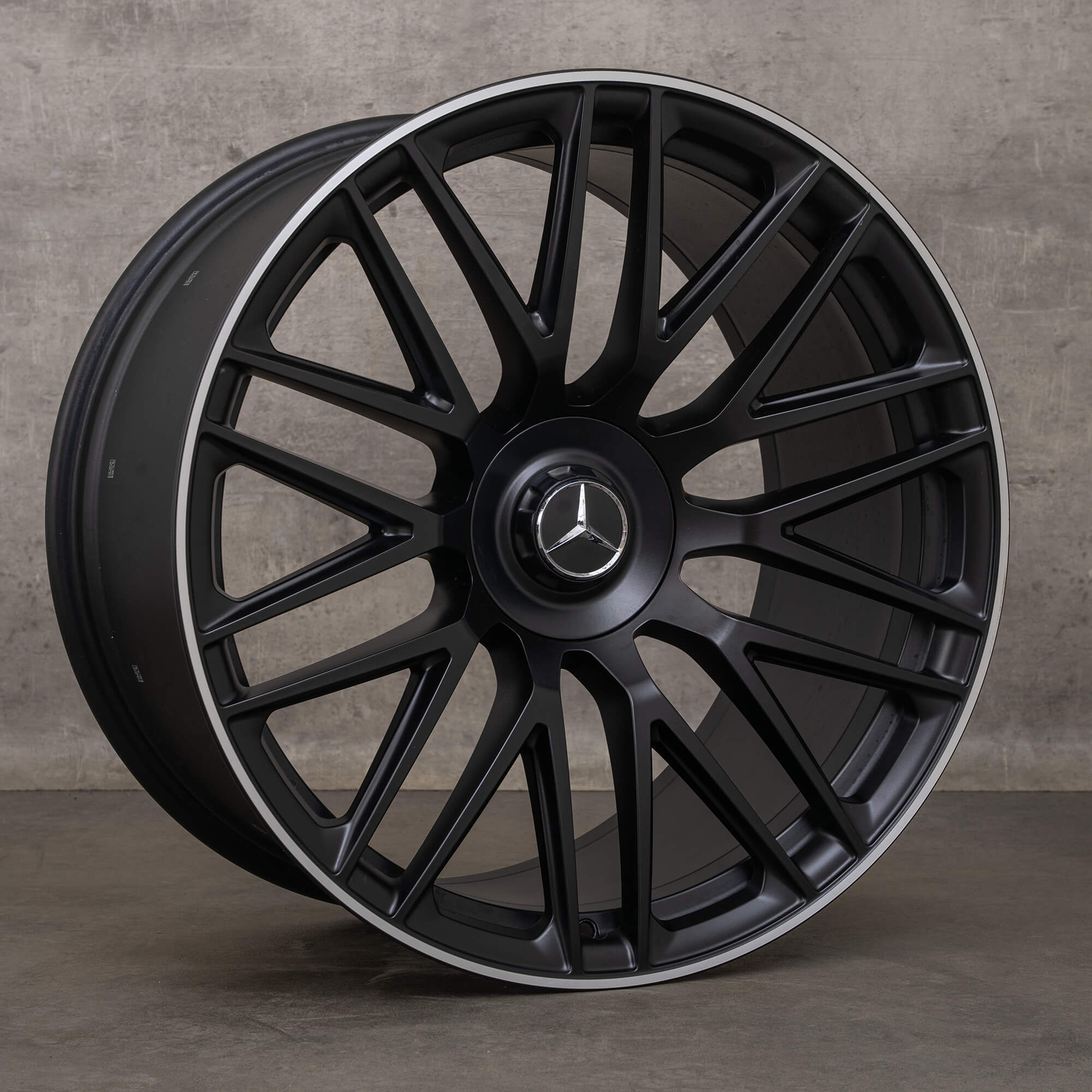 Original AMG Mercedes Benz GT C192 21 tums fälg A1924012000 svart matt