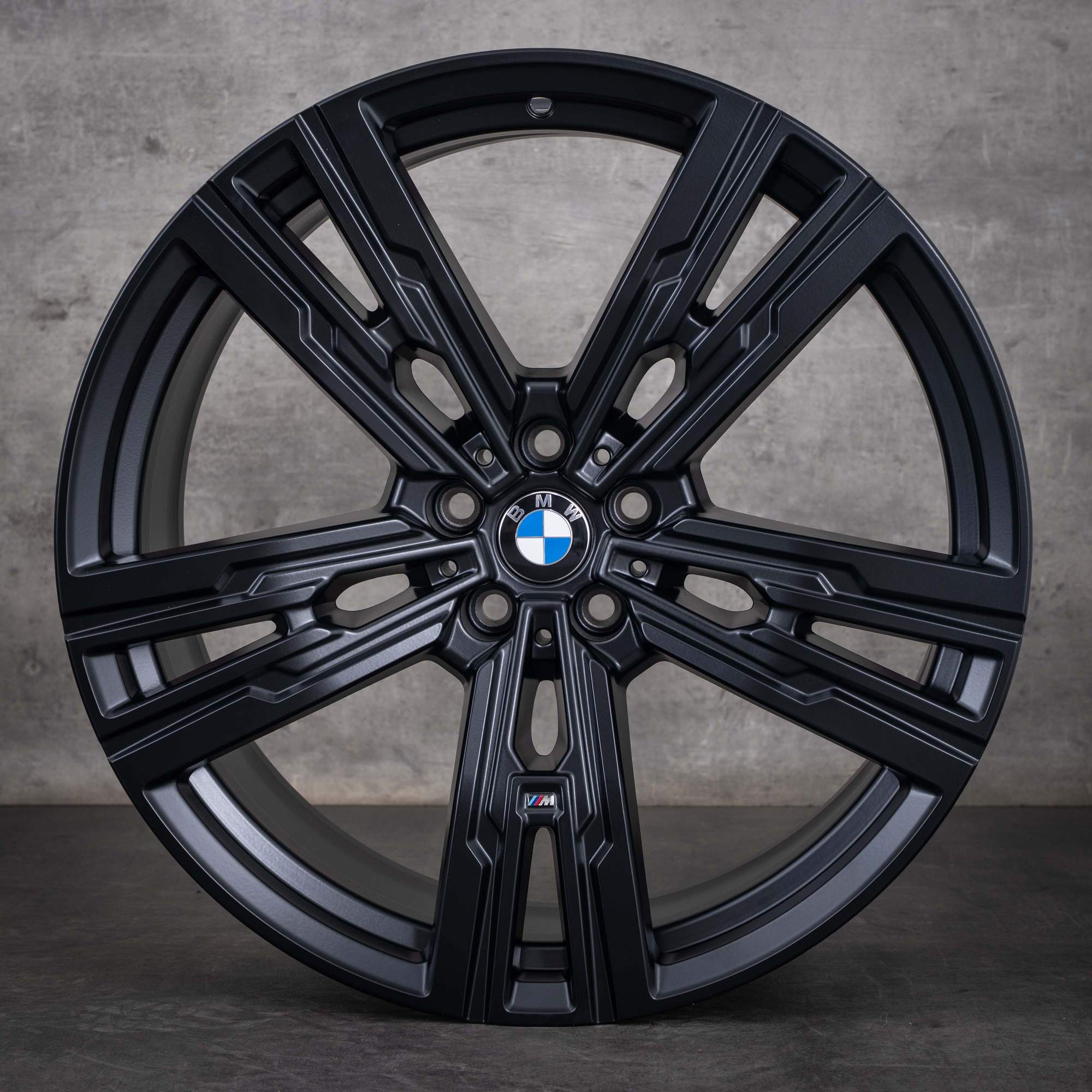 Jante originale BMW Seria 7, i7, X3, 21 inch, G70, G45, Styling 908 M, 5A19DF0, 5A19DF1, negru mat