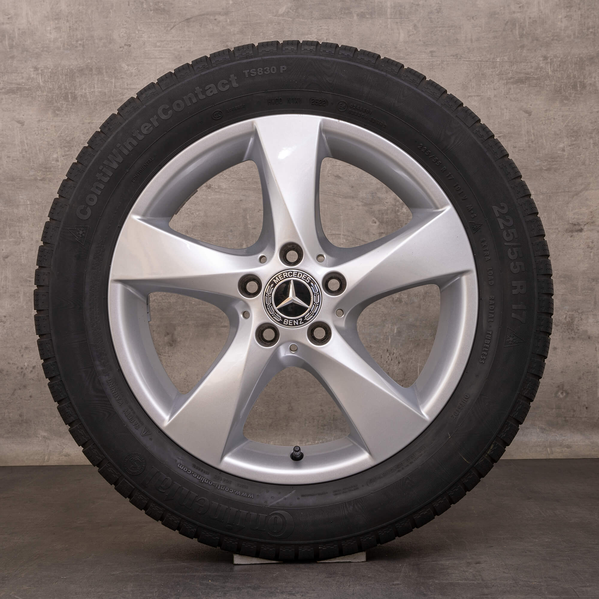 Oem Mercedes Benz Classe V pneus hiver jantes 17 pouces W447 W639 Vito Viano A4474012200 argent