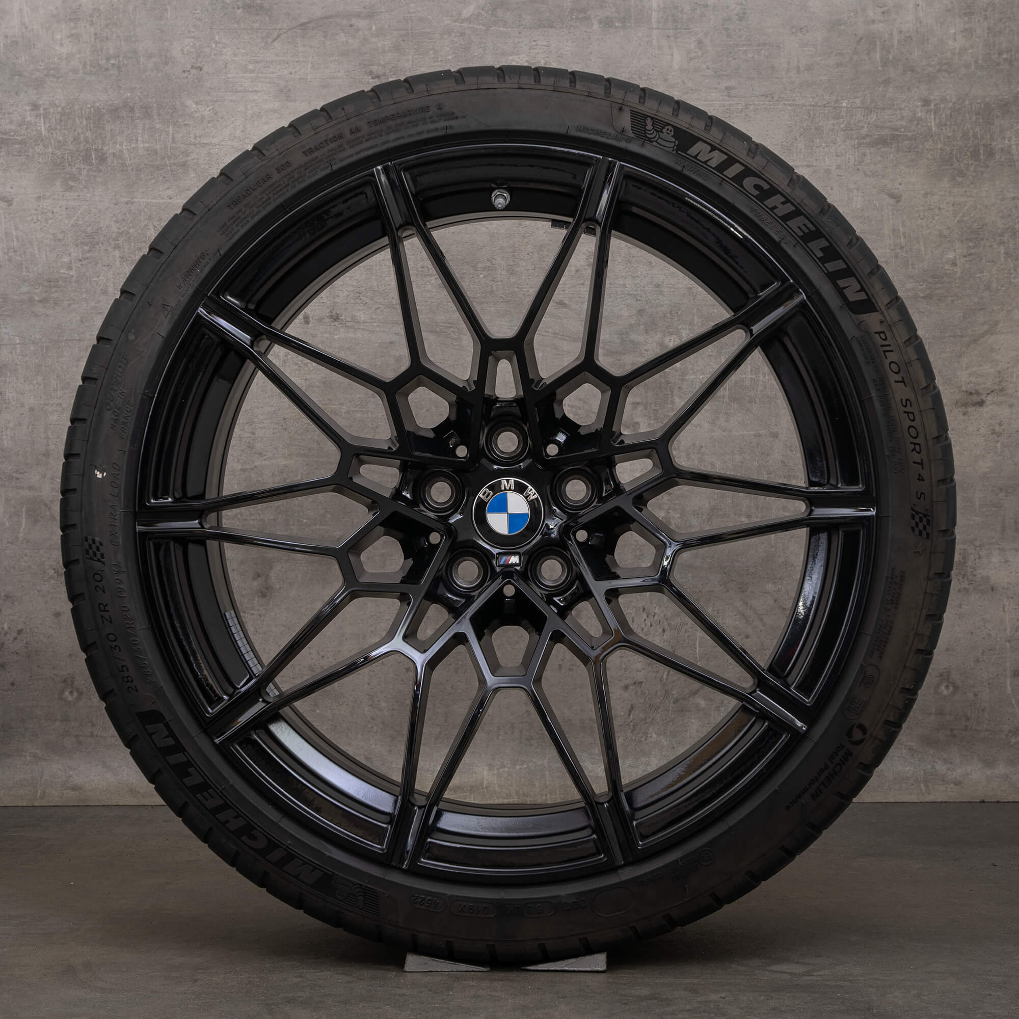 Original BMW M2 M3 M4 jantes 19 20 pouces G87 G80 G81 G82 G83 roues d'été Styling 826 M noir brillant