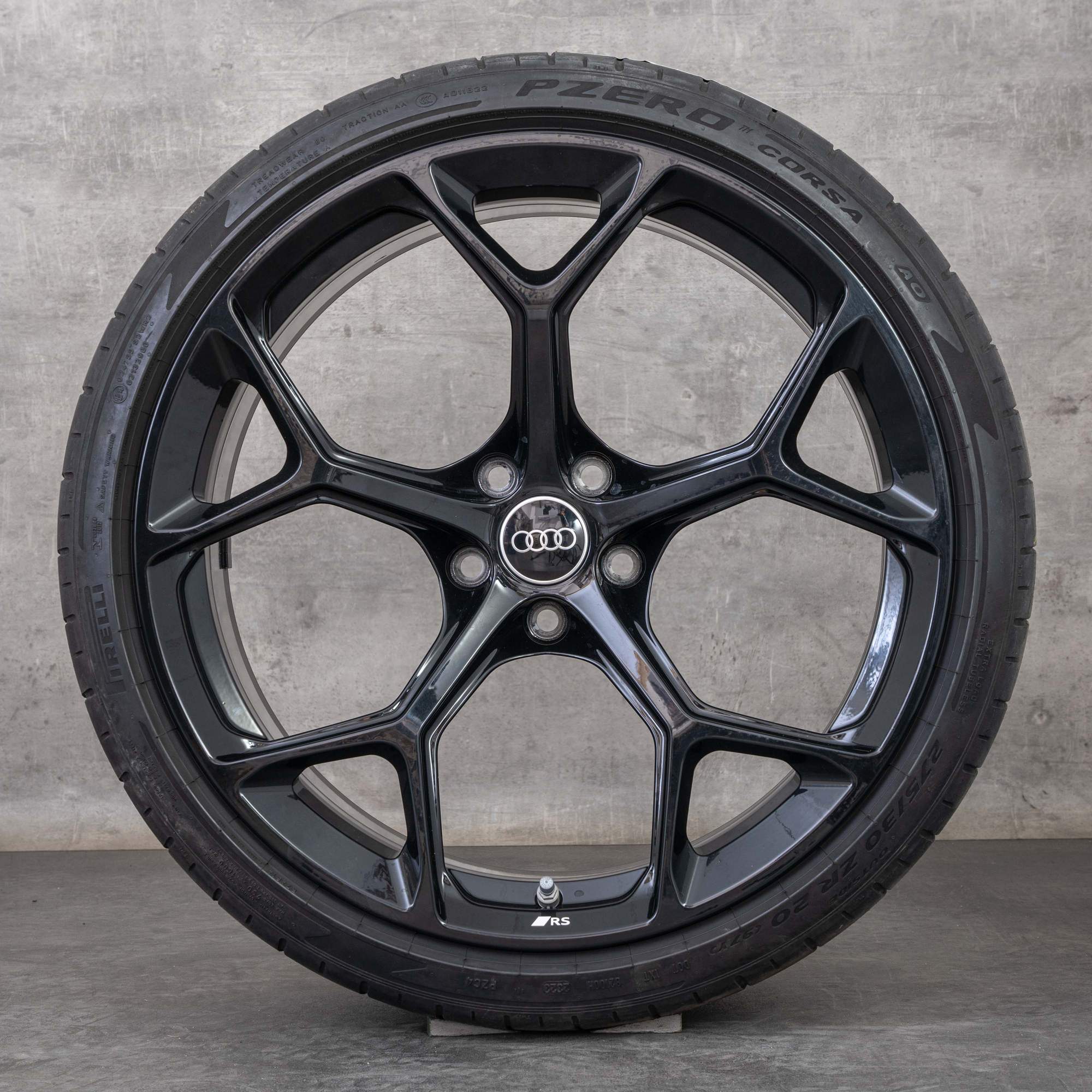 Originale Audi RS4 RS5 jante 20 inch B9 8W F5 Anvelope de vară 8W0601025GJ granit Lucios