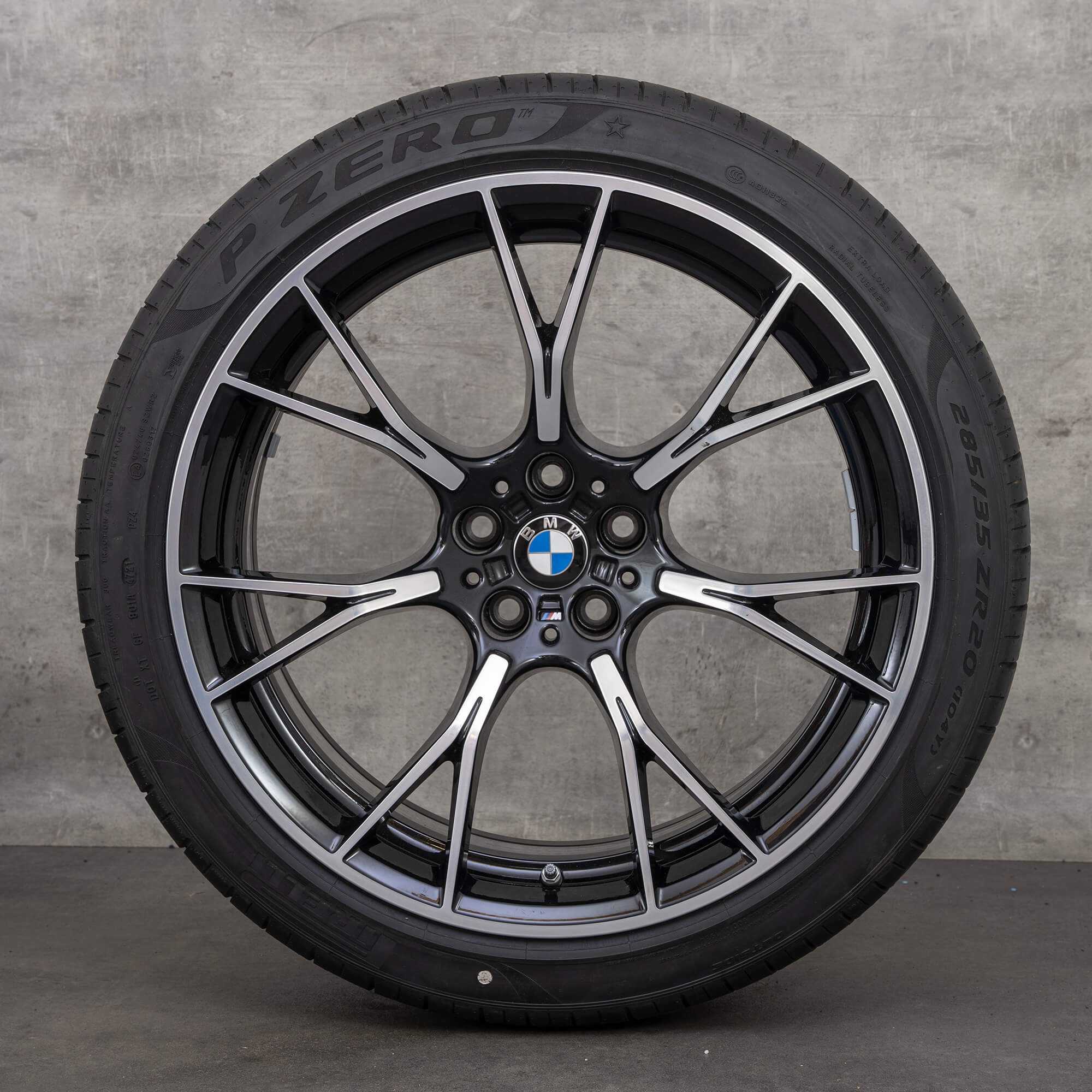 BMW 20 palcové ráfky M5 F90 M8 F91 F92 hliníkové M789 letní pneumatiky kola