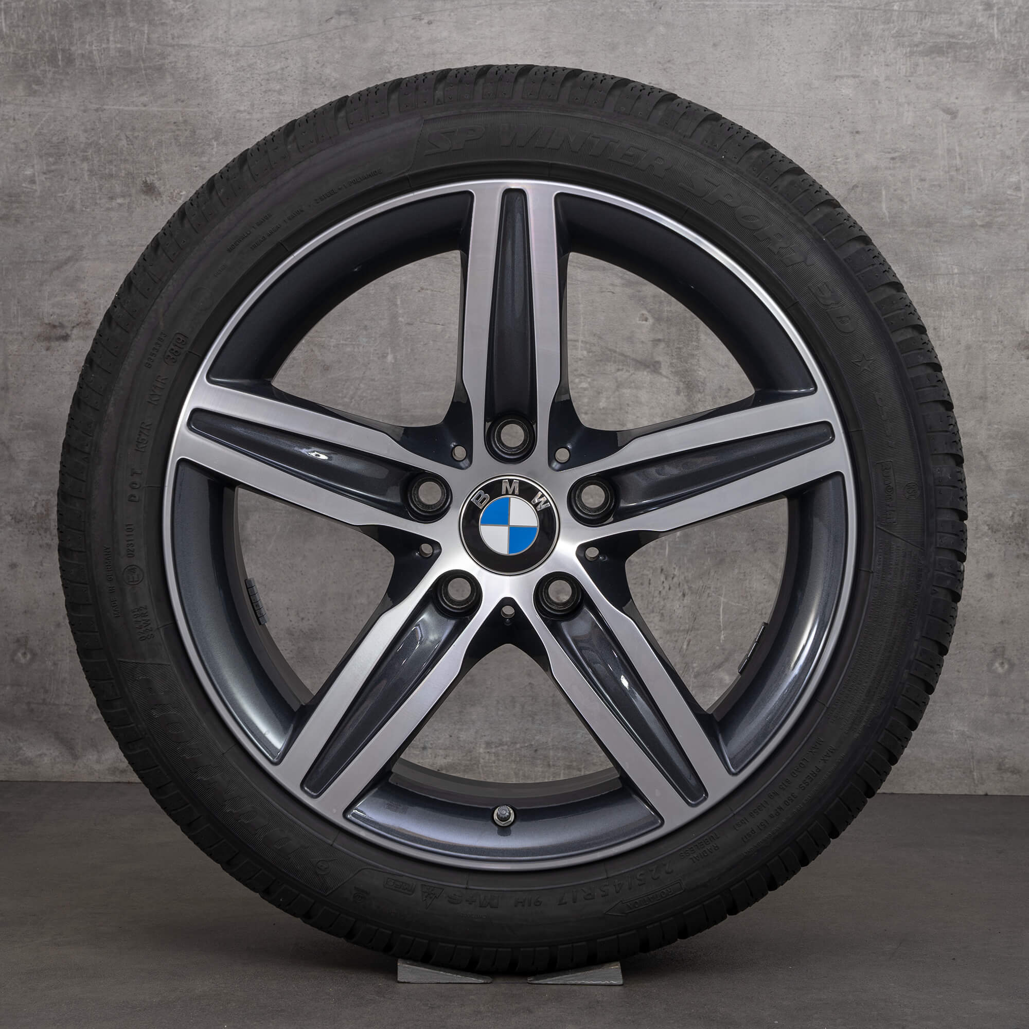 BMW 1er F20 F21 2er F22 F23 17 cali felgi aluminiowe opony zimowe Stylizacja 379