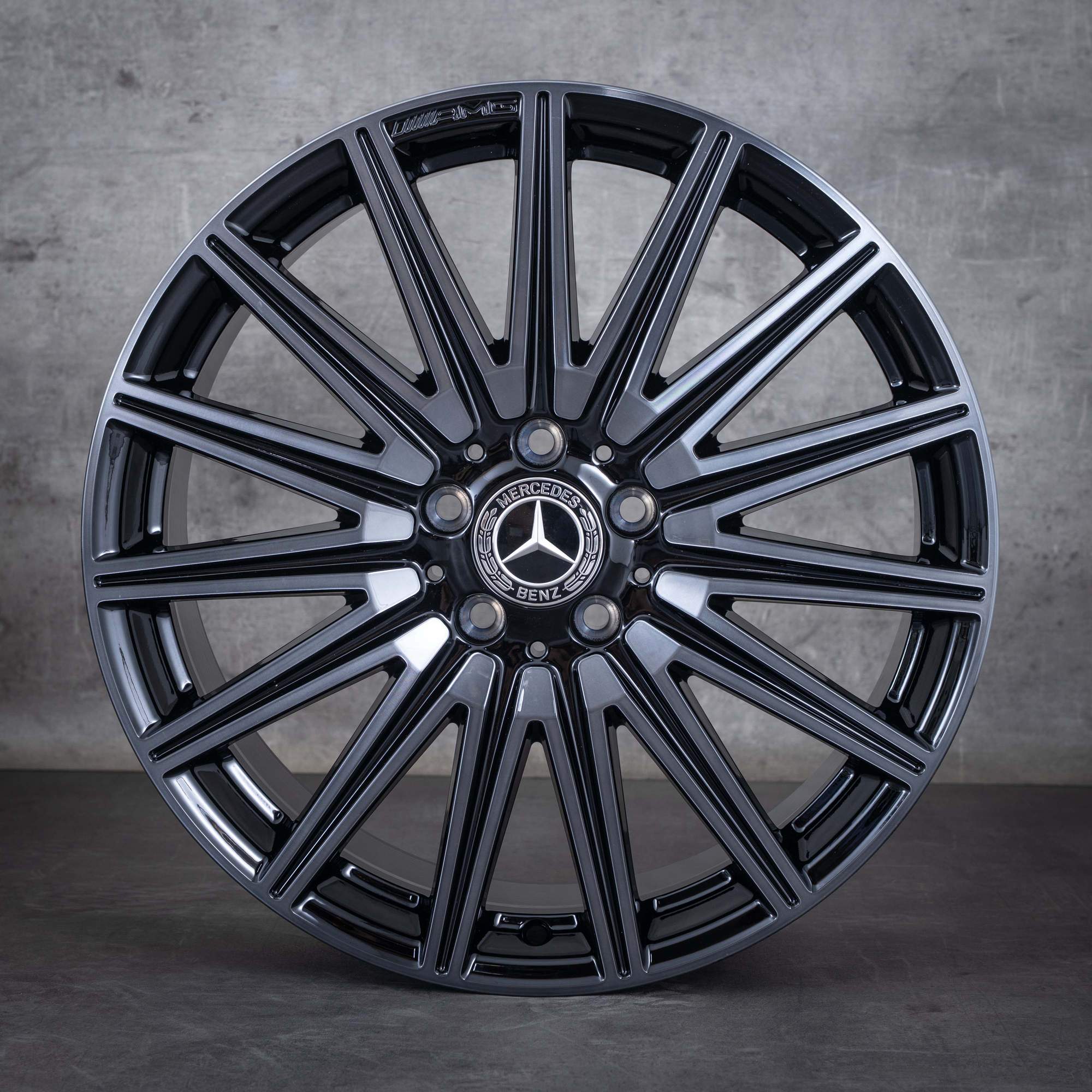 Alkuperäiset Mercedes Benz CLA Coupe AMG vanteet 19 tuuman C174 250+ 350 4Matic kesäpyörät A1744014400 A1744014500 Dark platinum gloss glaze black UUTUUS