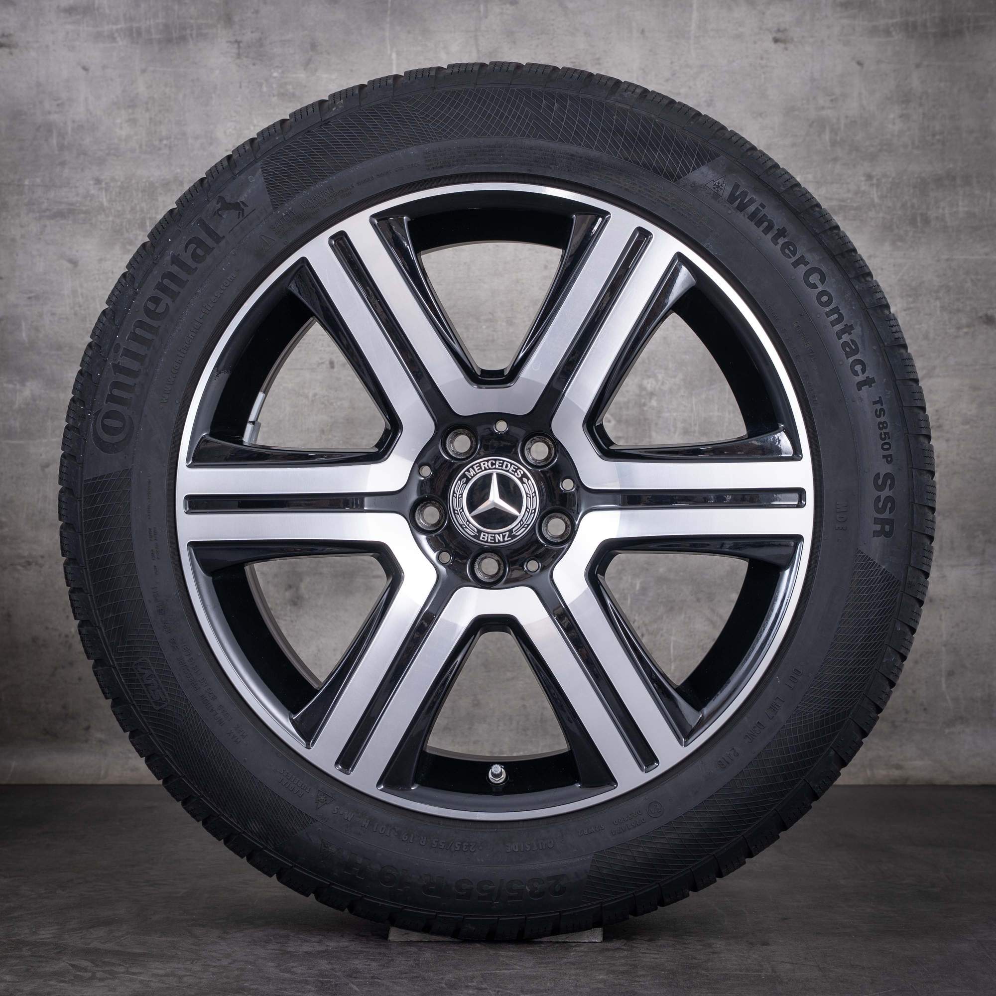 Jantes d'origine Mercedes-Benz GLC et 43 AMG 19 pouces X253 C253 Roues hiver A2534011600 finition noire diamantée