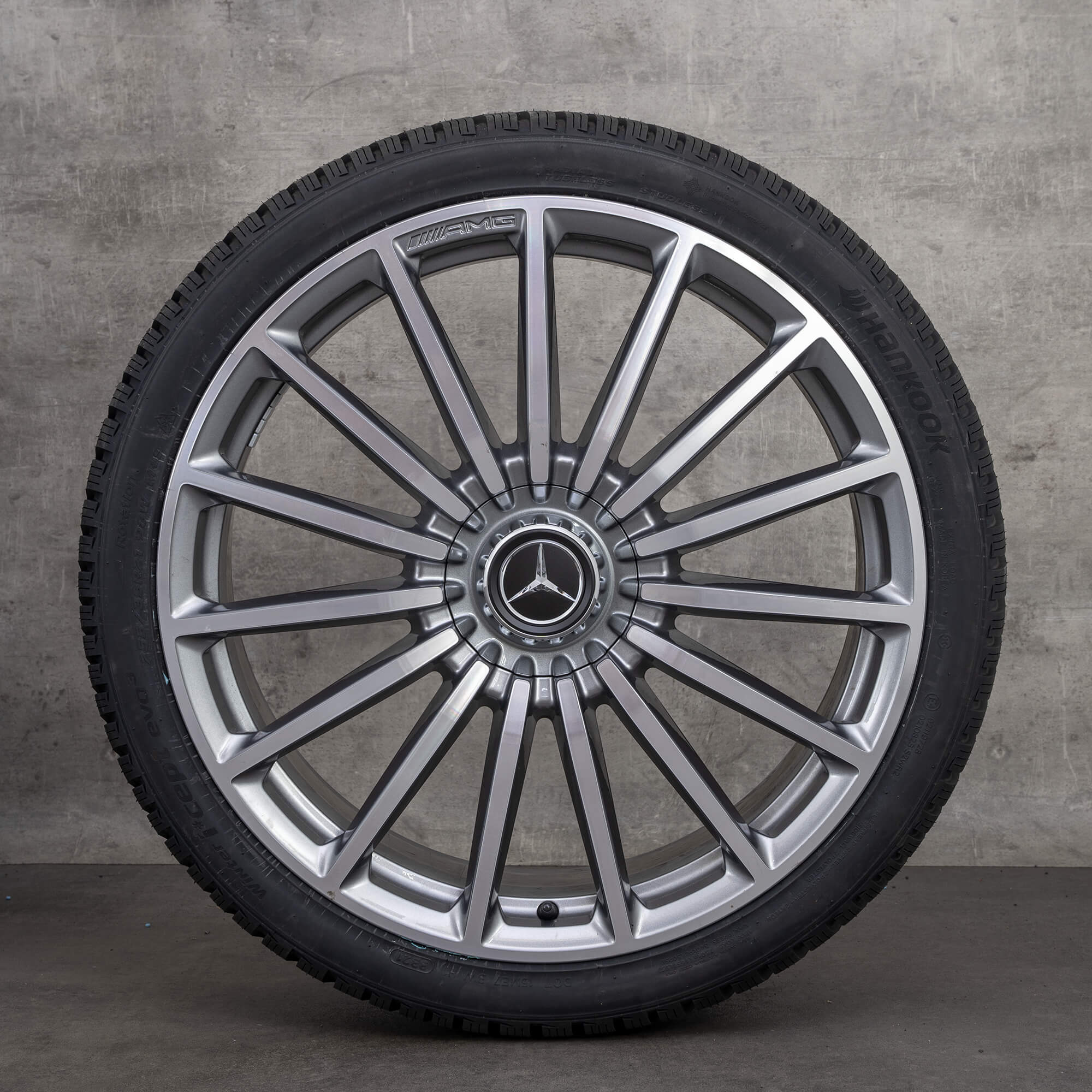 Alkuperäiset Mercedes Benz GLA GLB 35 45 AMG talvirenkaat 21 tuuman X247 H247 vanteet A2474012200 himalajanharmaa kiillotettu UUSI