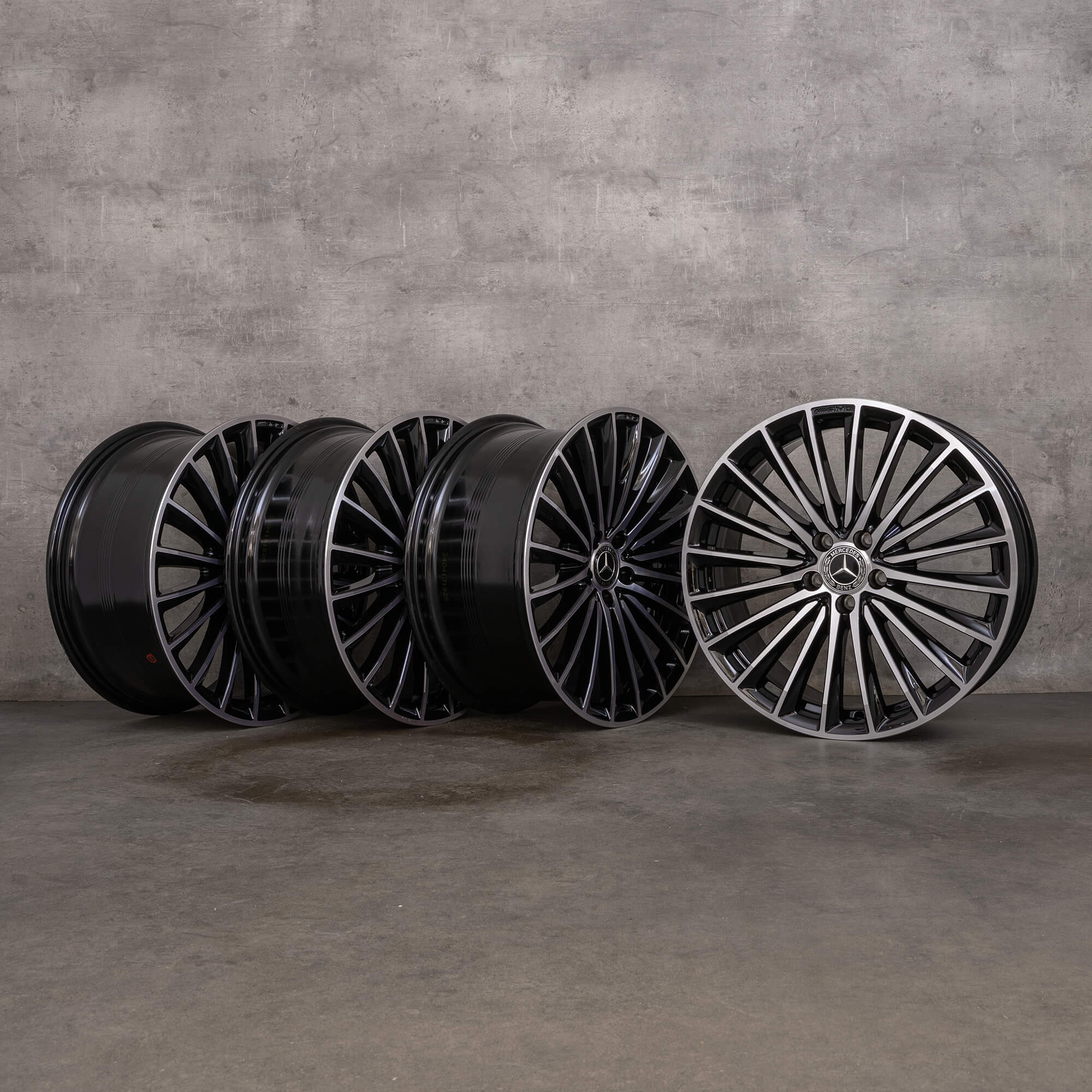 Originale Mercedes Benz GLC AMG fælge 20 tommer X254 C254 A2544010800 A2544010900 sort blank drejet NYHED