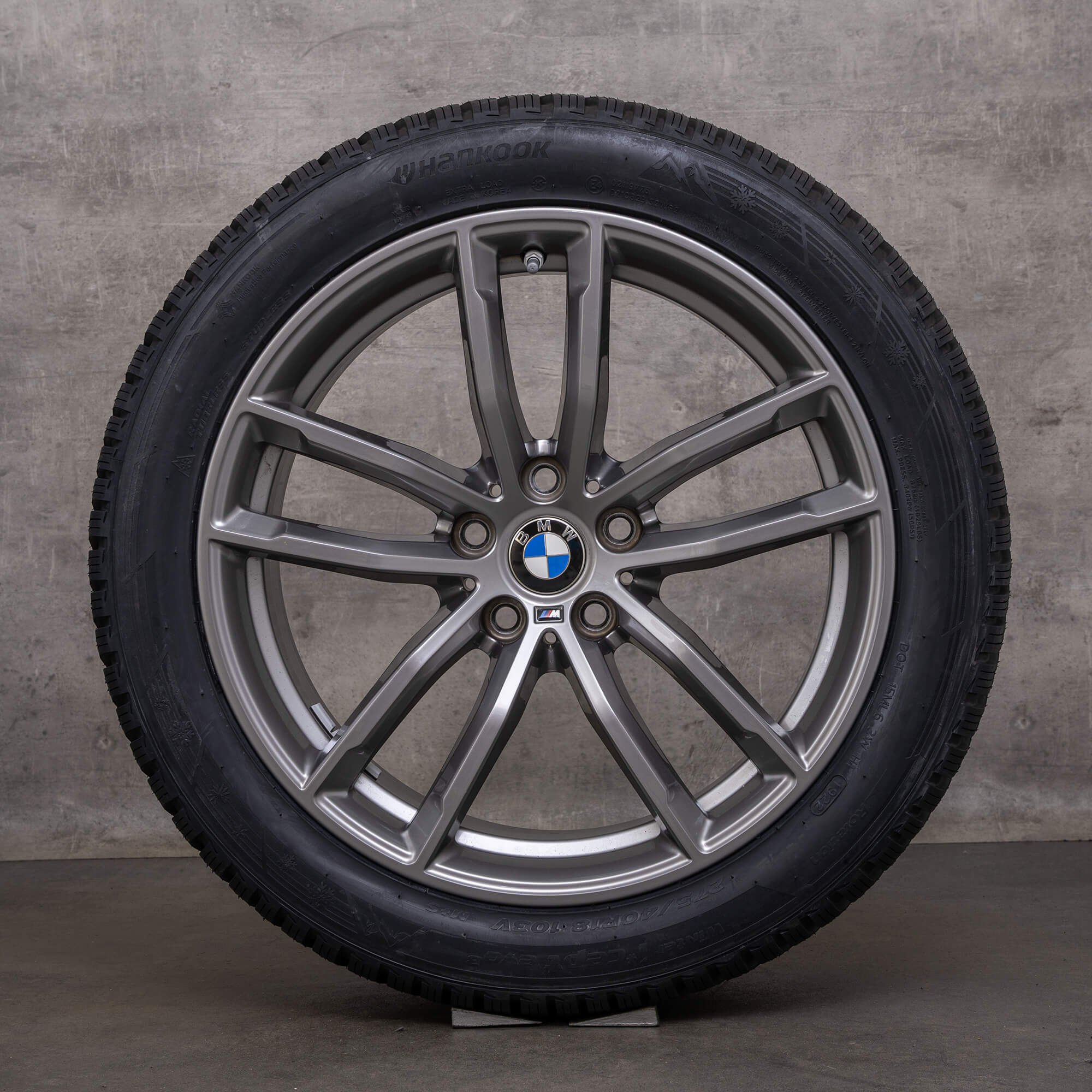 Original BMW 5er Winterräder 18 Zoll G30 G31 Felgen Styling 662 M 8093405 8093406 ferricgrey