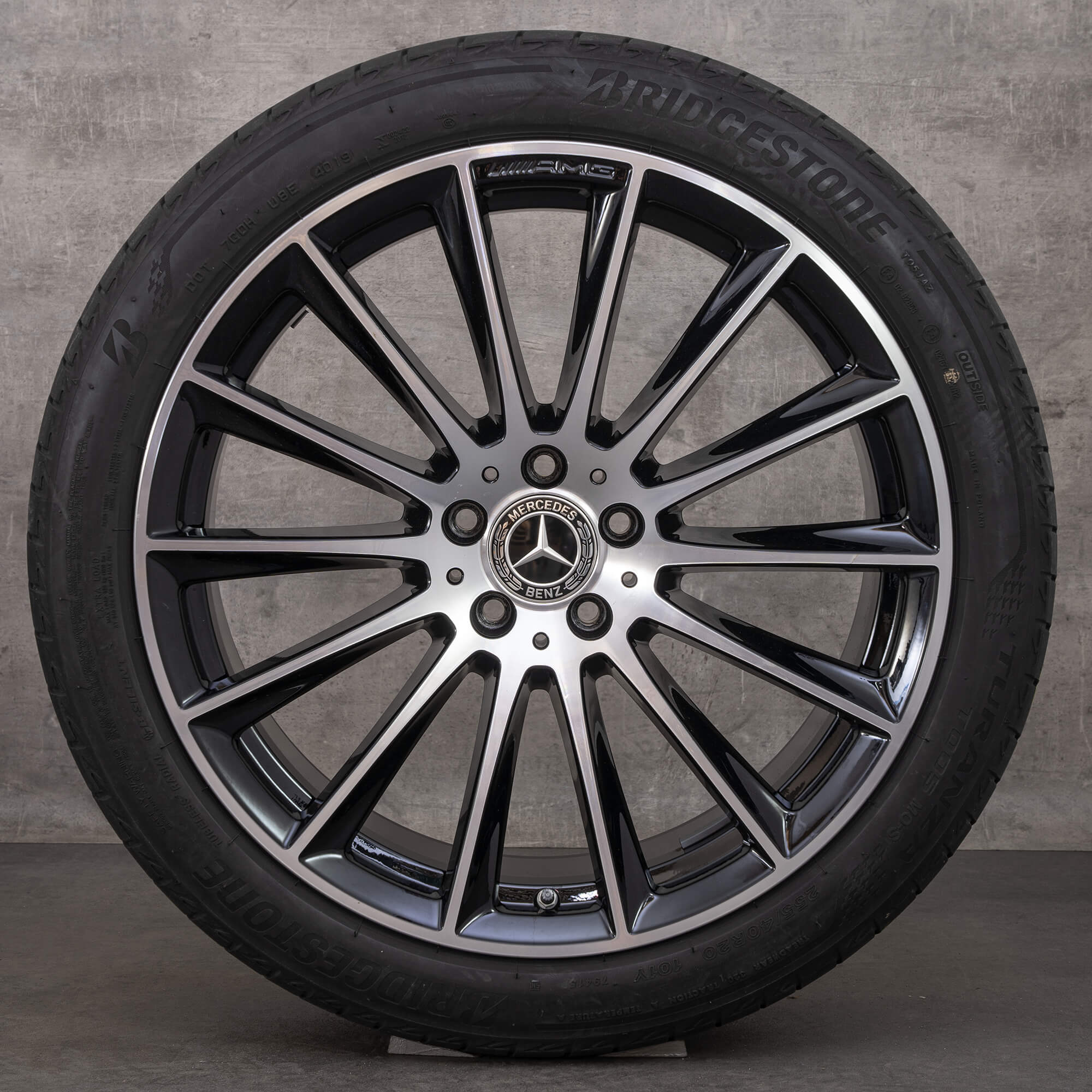 Original Mercedes Benz S-Klasse AMG Felgen 20 Zoll W223 V223 Sommerräder A2234011500 schwarz glanzgedreht NEU