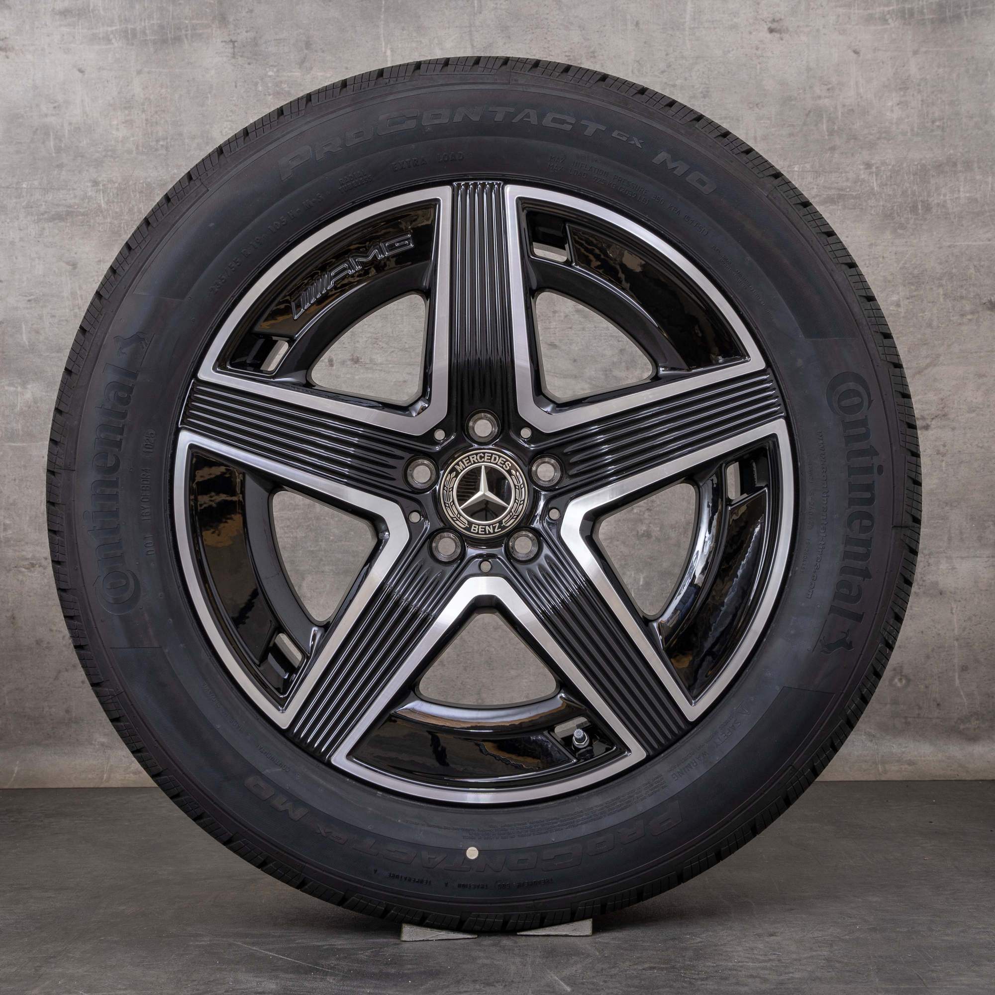 Oryginał Mercedes Benz GLC SUV AMG opony całoroczne 19 cali X254 C254 Felgi A2544010400 czarne polerowane