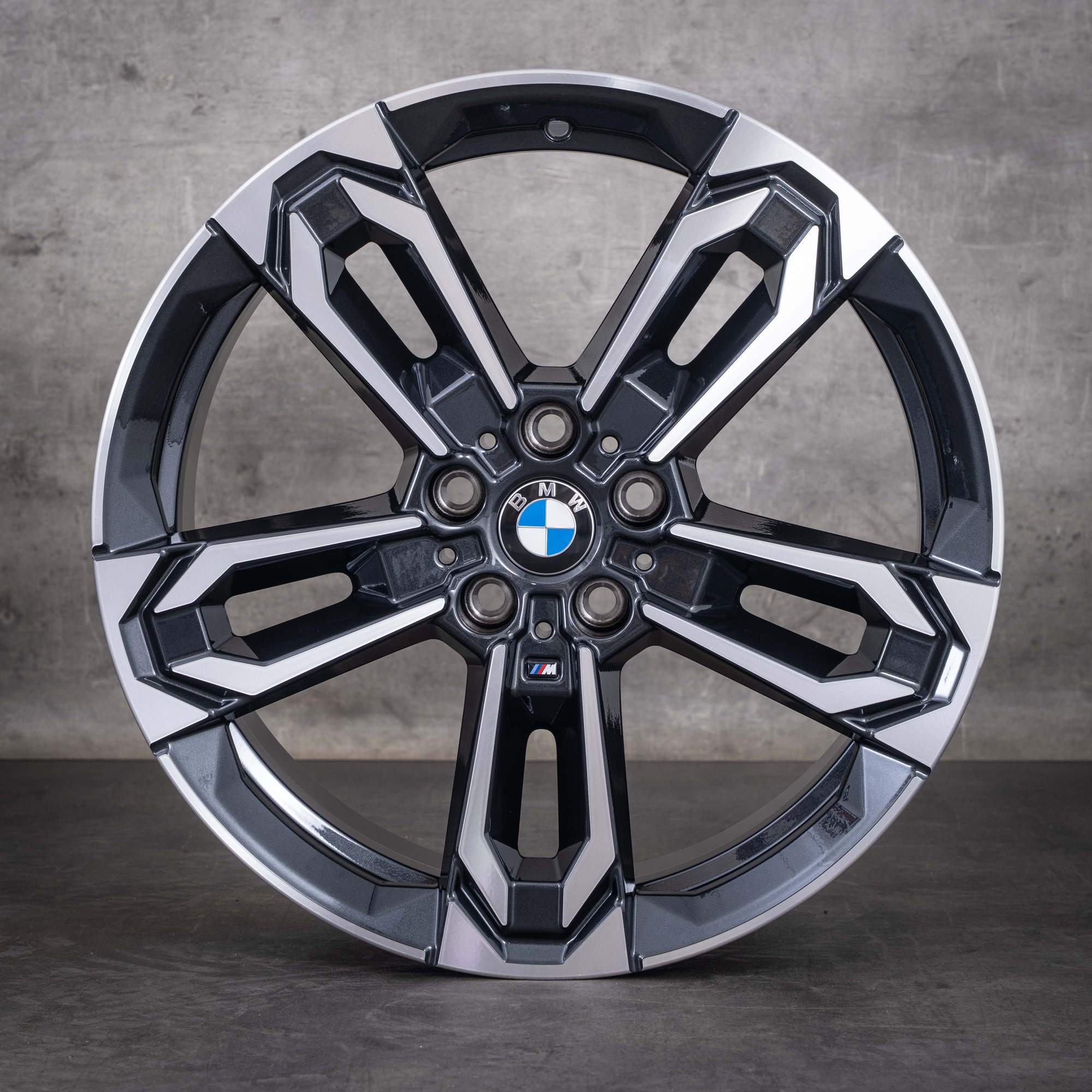 Original BMW X1 iX1 X2 Felgen 19 Zoll U10 U11 Styling 871 M 6898051 midnight grey glanzgedreht NEU