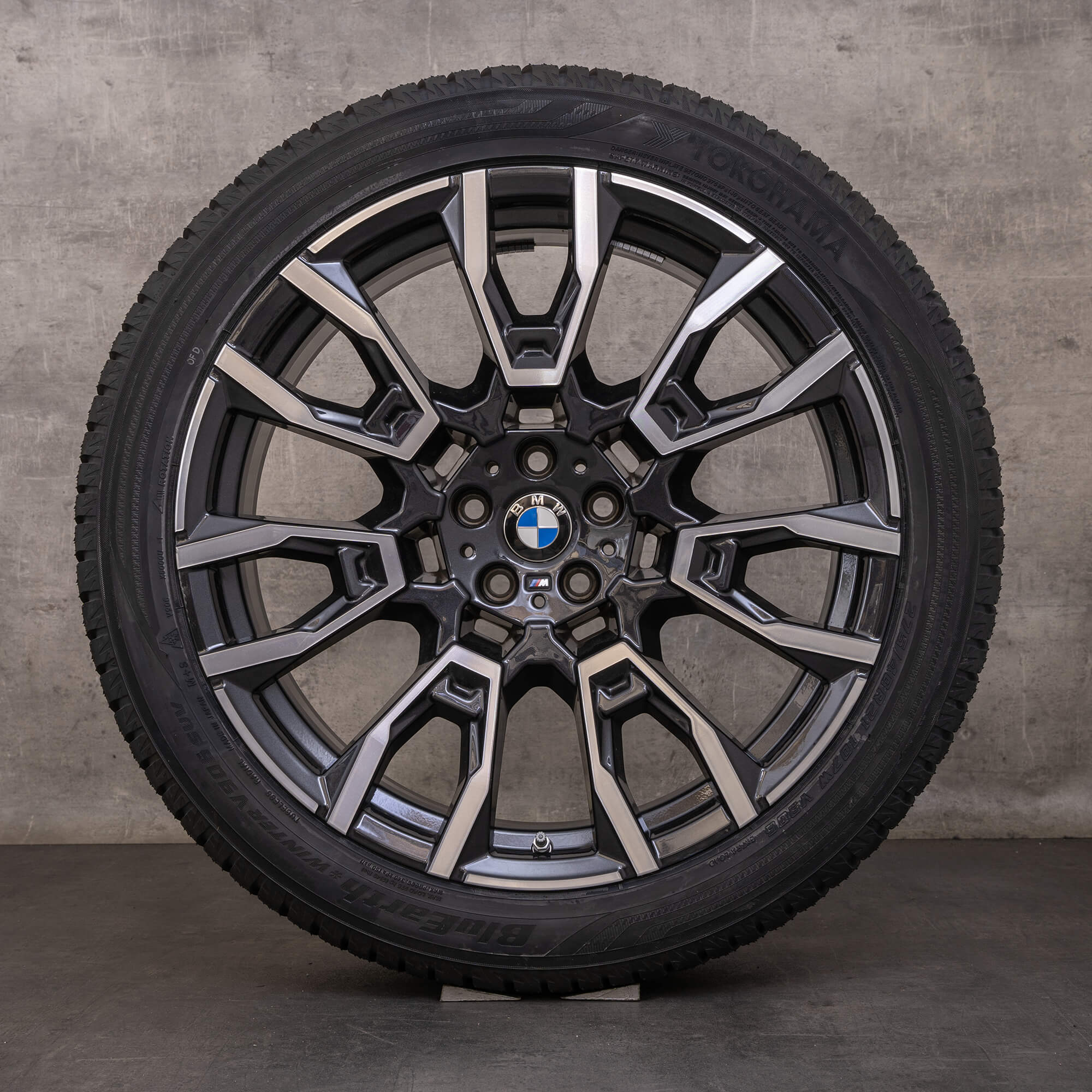Original BMW X5 X6 ruedas de invierno 21 pulgadas G05 G06 llantas estilo 915 M 6856023 6856024 órbita gris brillante volvió NUEVO