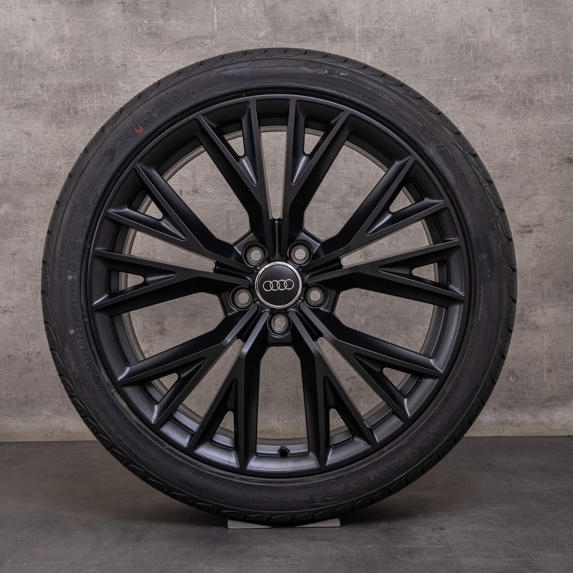 Oryginał Audi A7 S7 felgi 20 cali 4G koła letnie 4G8601025AE czarny mat