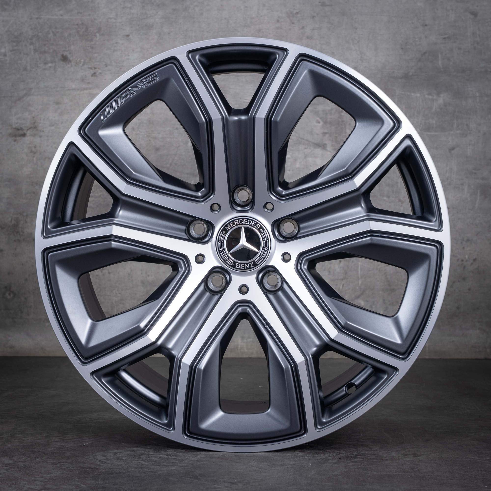 Alkuperäiset Mercedes Benz G-sarjan G63 AMG vanteet 20 tuuman W463 W465 A4654010900 himalaya harmaa kiillotettu käännetty