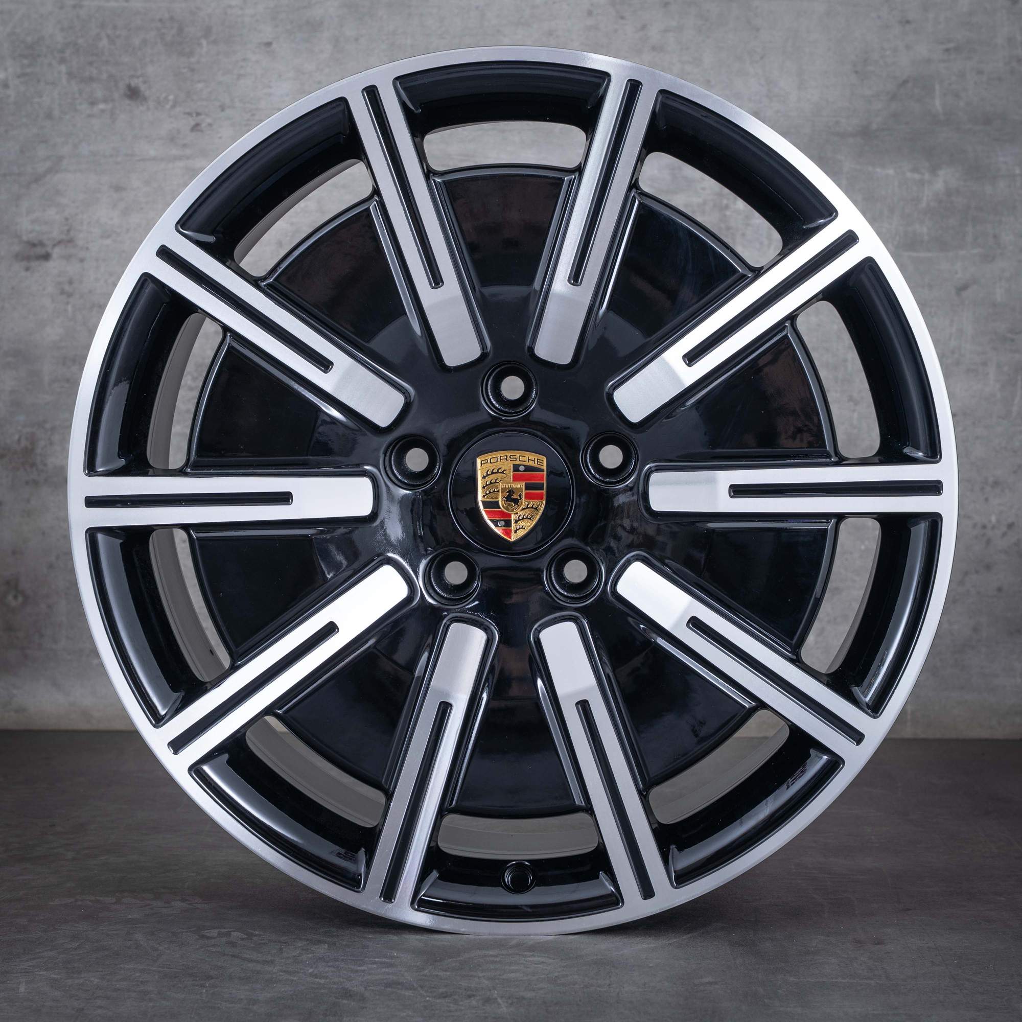 Alkuperäiset Porsche Taycan vanteet 20 tuuman 9J1 Aero 9J1601025E 9J1601025F musta kiillotettu