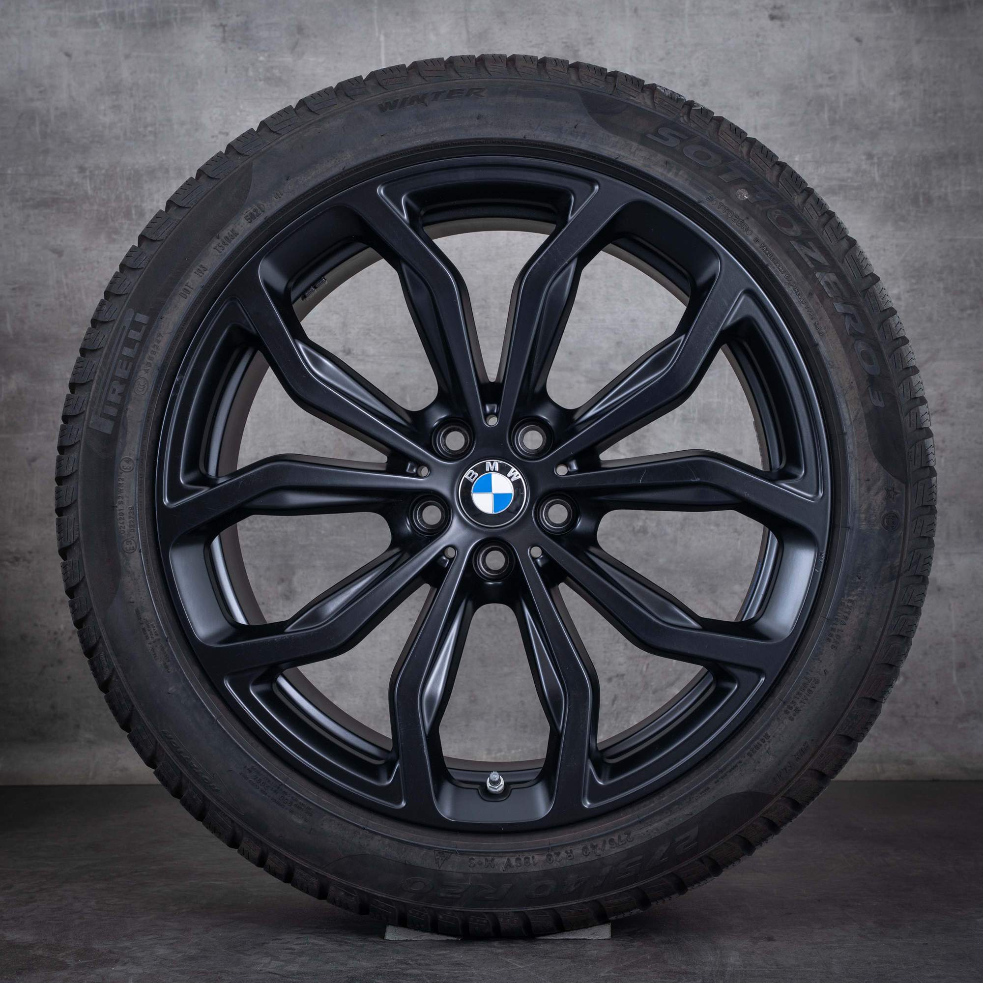 Oryginał BMW X3 X4 koła zimowe 20 cali G01 G02 felgi stylizacja 695 6881208 6881209 czarny mat