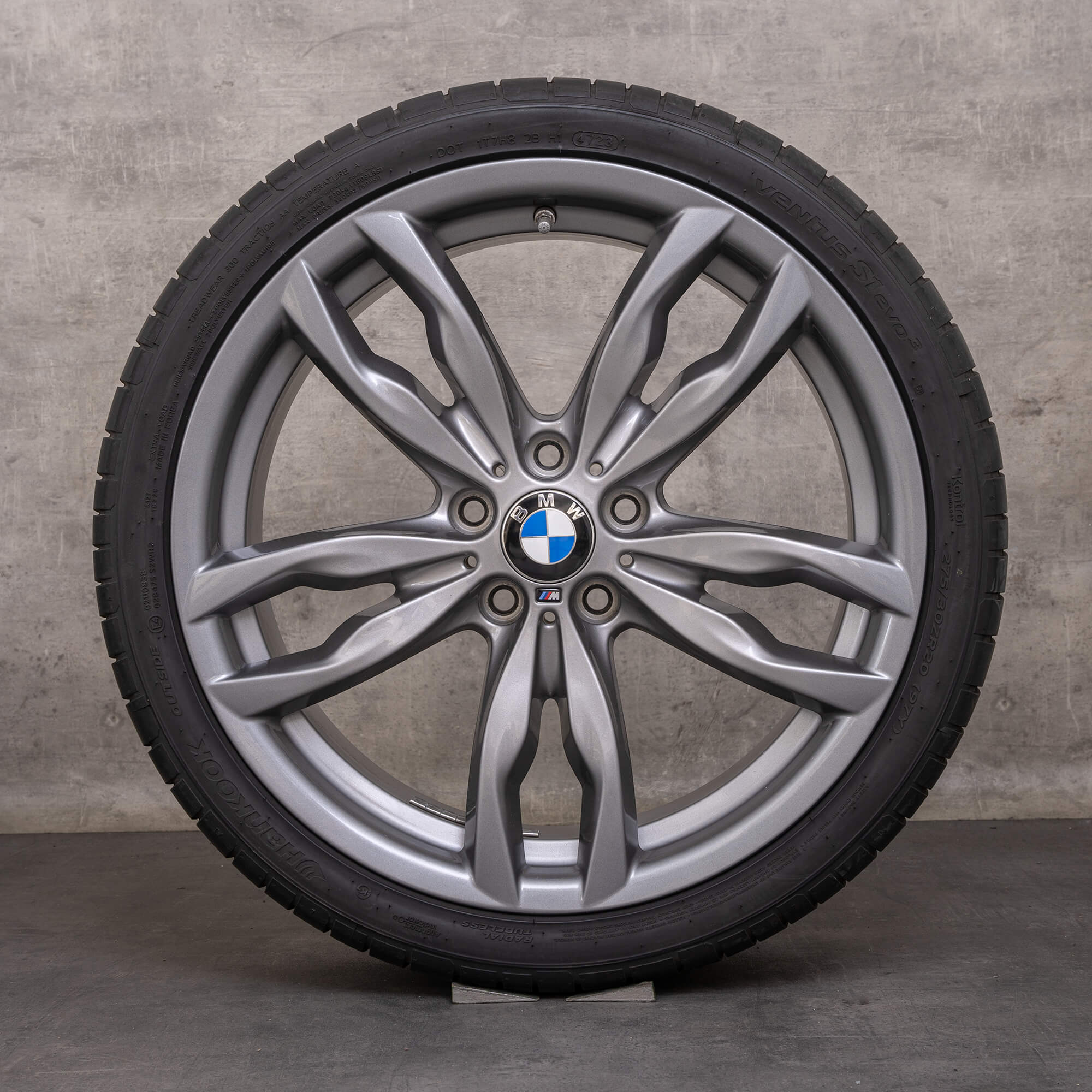 Original BMW Serie 5 6 llantas 20 pulgadas F10 F11 F12 F13 F06 Gran Coup neumáticos de verano estilo 434 M 7845867 7845868 ferricgrey