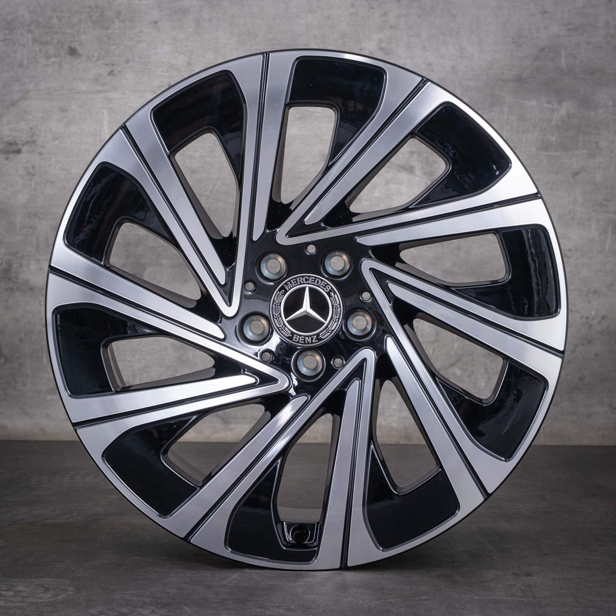 Original Mercedes Benz E-Klasse Felgen 19 Zoll W214 S214 A2144013000 A2144013100 schwarz glanzgedreht NEU