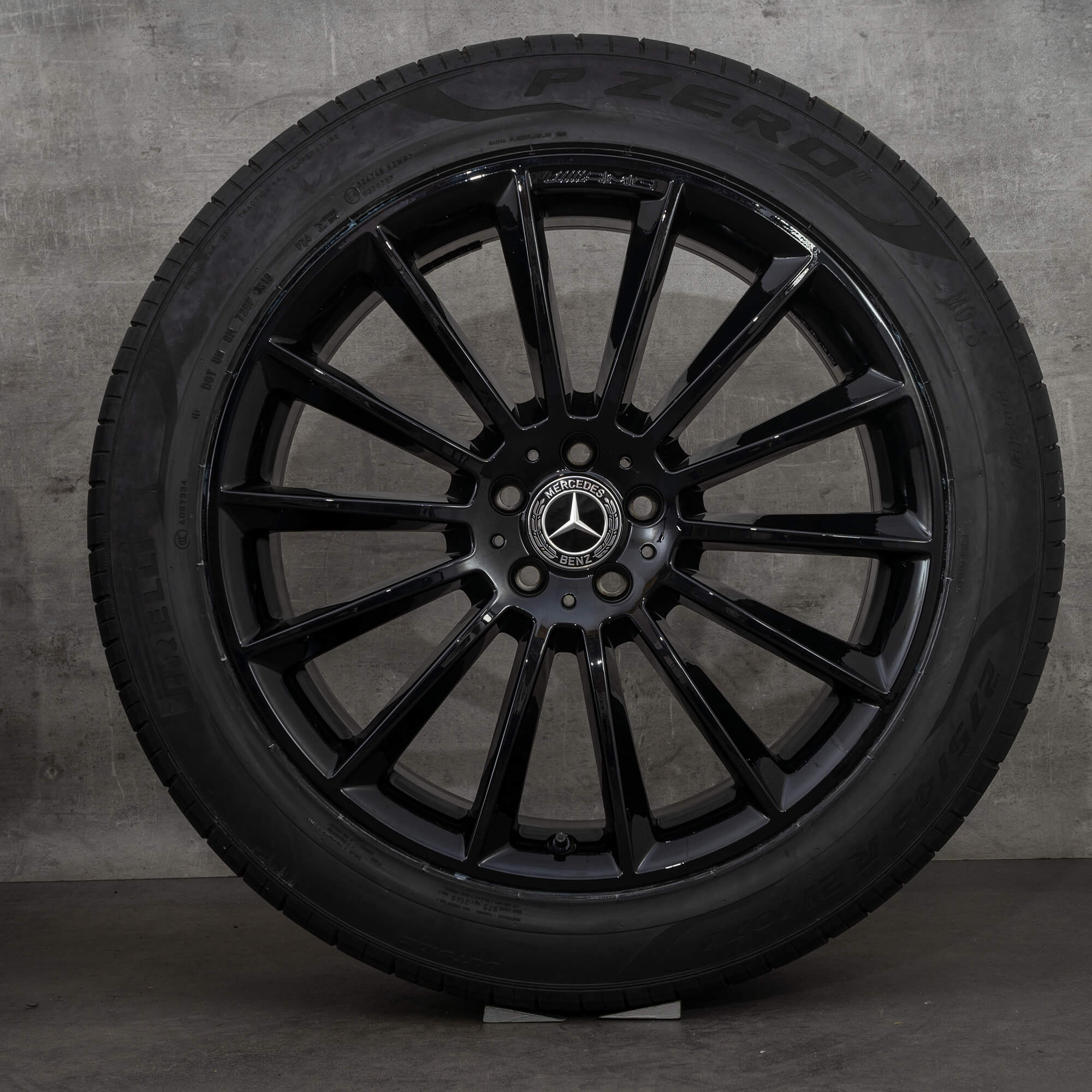 Alkuperäiset Mercedes Benz GLE AMG vanteet 21 tuuman W167 V167 kesäpyörät A1674013400 A1674013500 mustat kiiltävät