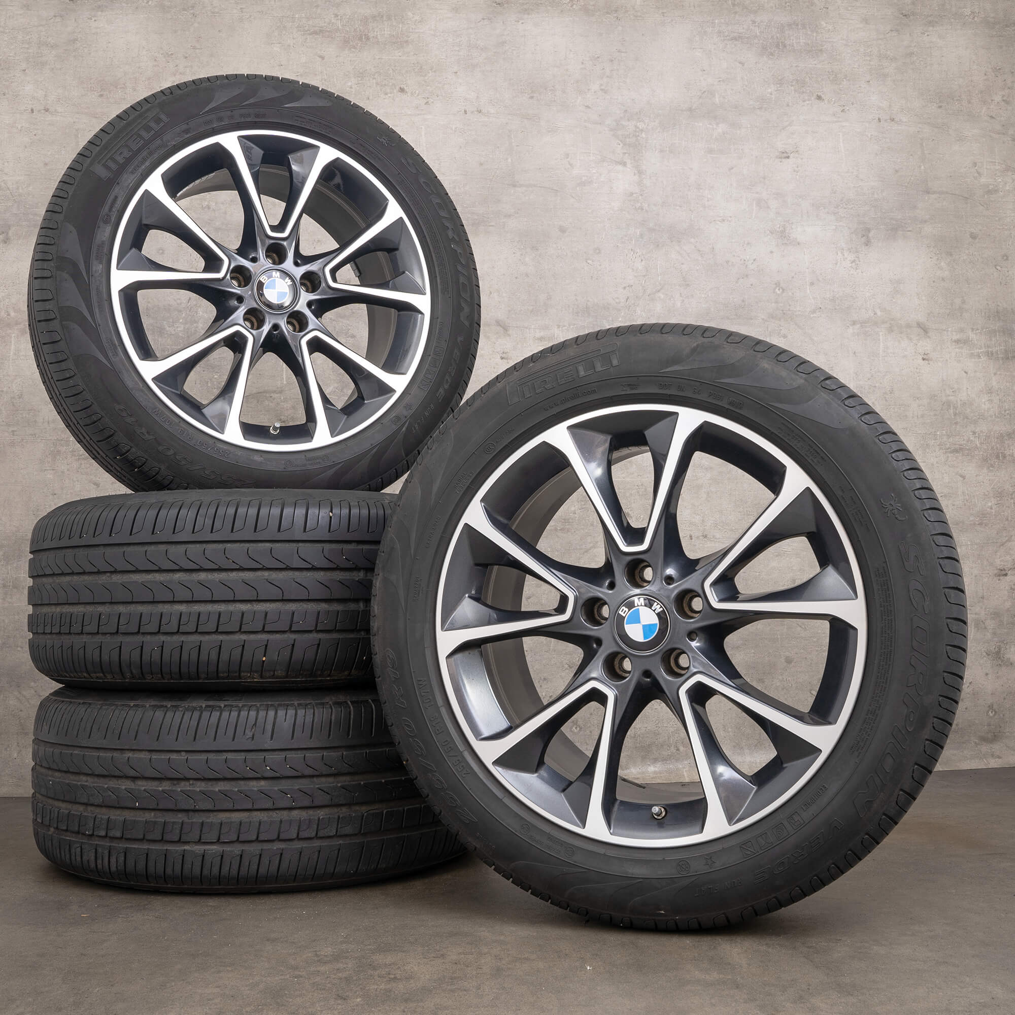 BMW X5 E70 F15 sommarhjul sommardäck 19 tums fälgar styling 449 6853955