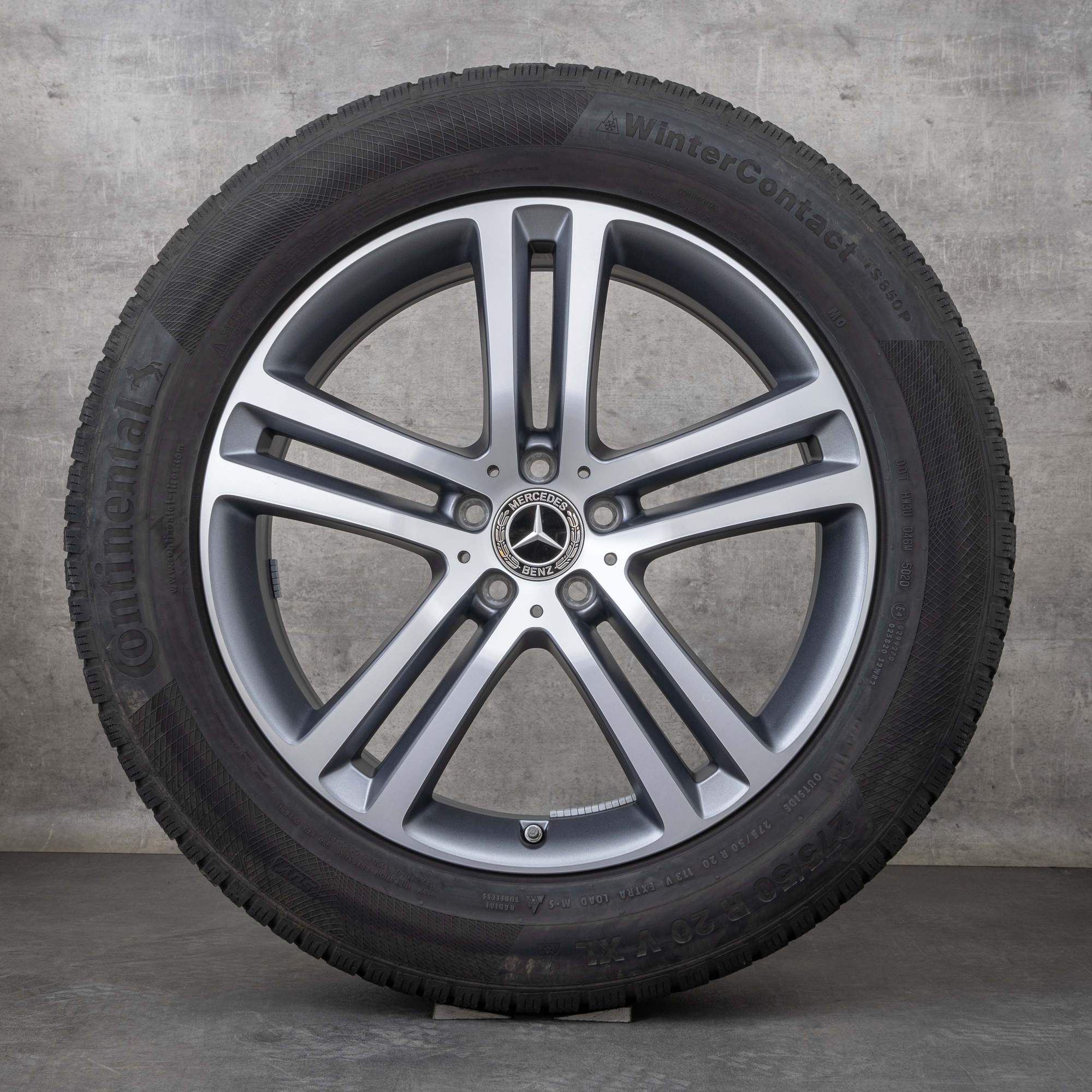 Oryginał Mercedes Benz GLE koła 20 cali X167 C167 letnie A1674012400 A1674012500 srebrny