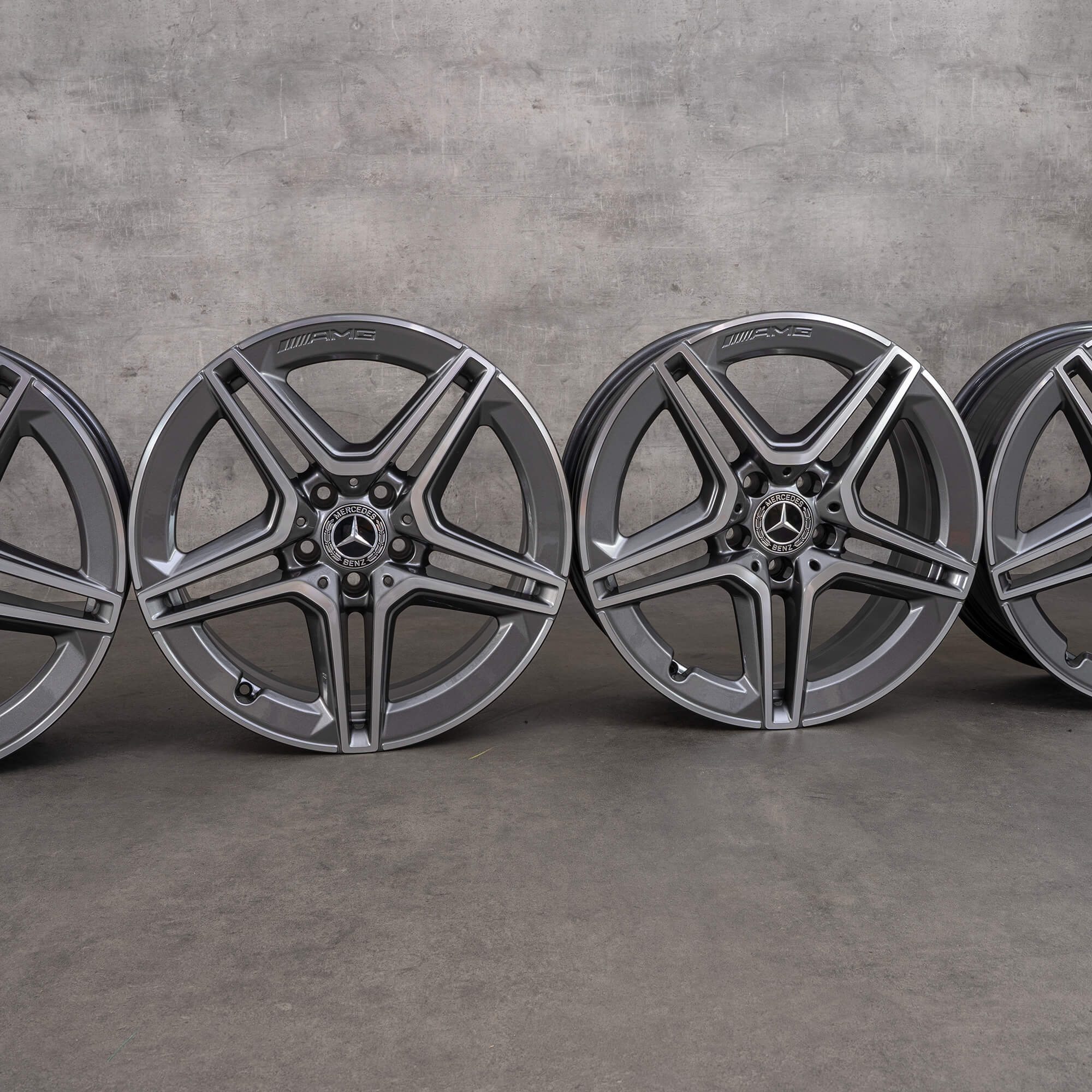 Oryginał Mercedes Benz Klasa A A35 AMG Felgi 18 cali W177 V177 A1774013800 himalaya szary polerowane