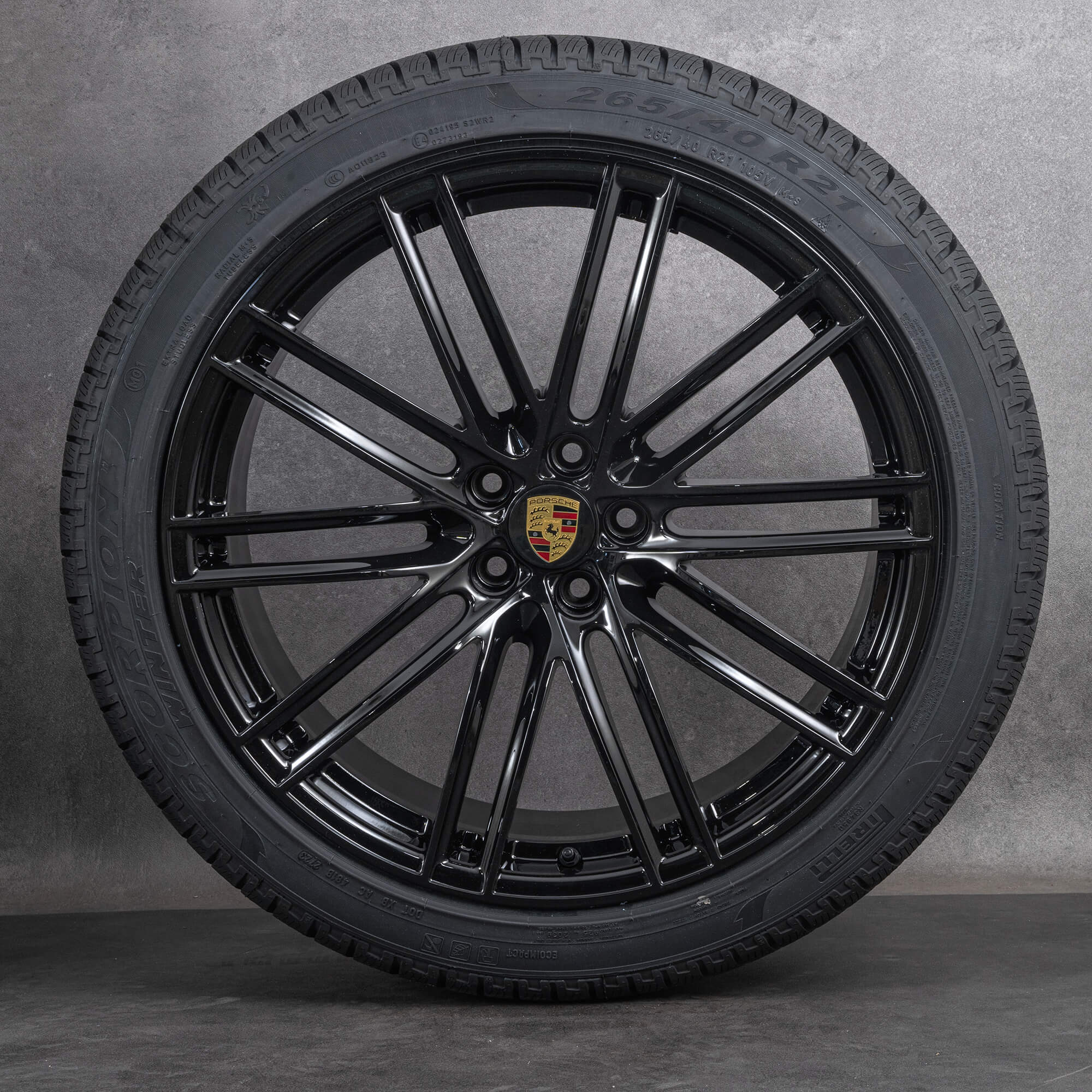 Originale Porsche 21 tommer fælge Macan II & III Turbo IV vinterhjul vinterdæk
