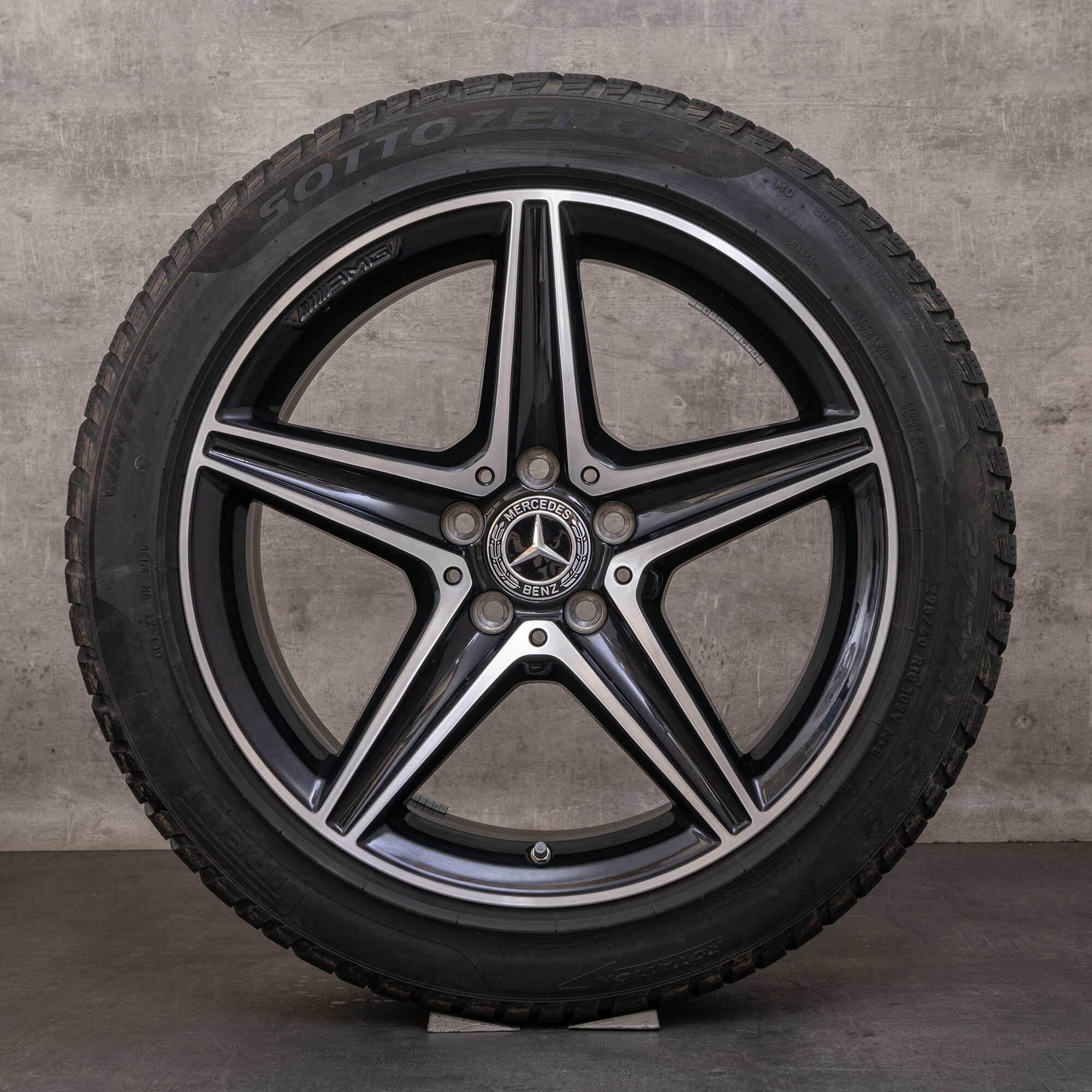 Oryginał Mercedes Benz Klasa E AMG koła zimowe 18 cali W213 S213 A238 C238 E300 Felgi A2134011800 A2134011900 czarne polerowane