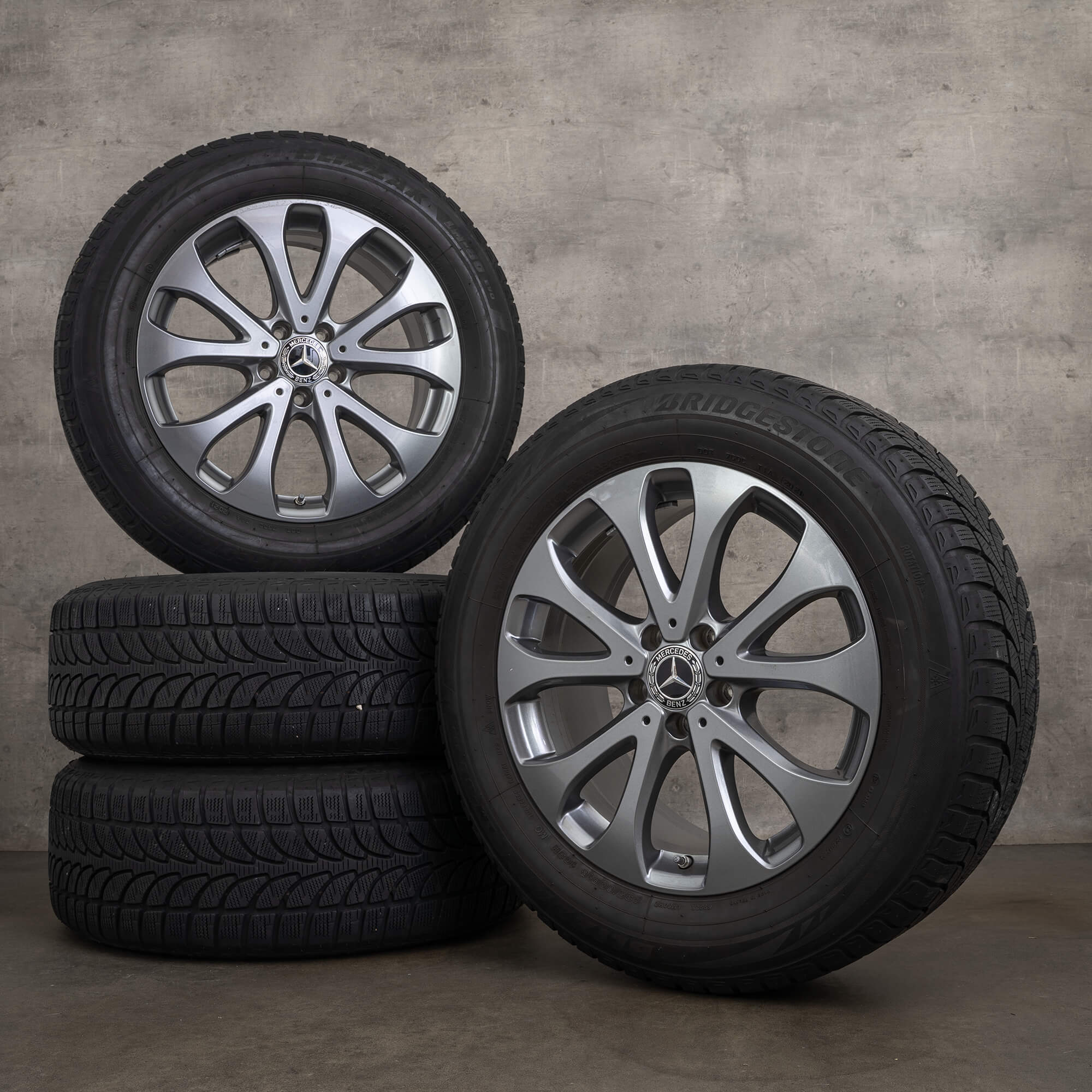 OEM Mercedes Benz GLC winter wheels 18 inch X253 C253 rims A2534011500 himalaya grey