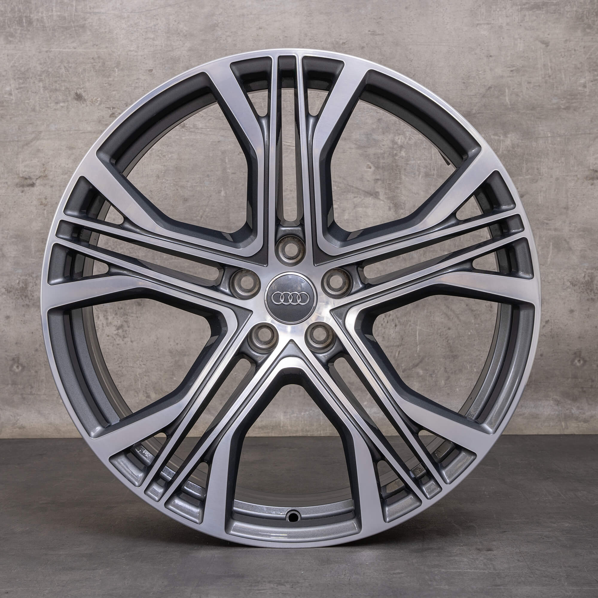 OEM Audi A7 S7 rims 21 inch 4K aluminum 4K8601025AA titanium polished