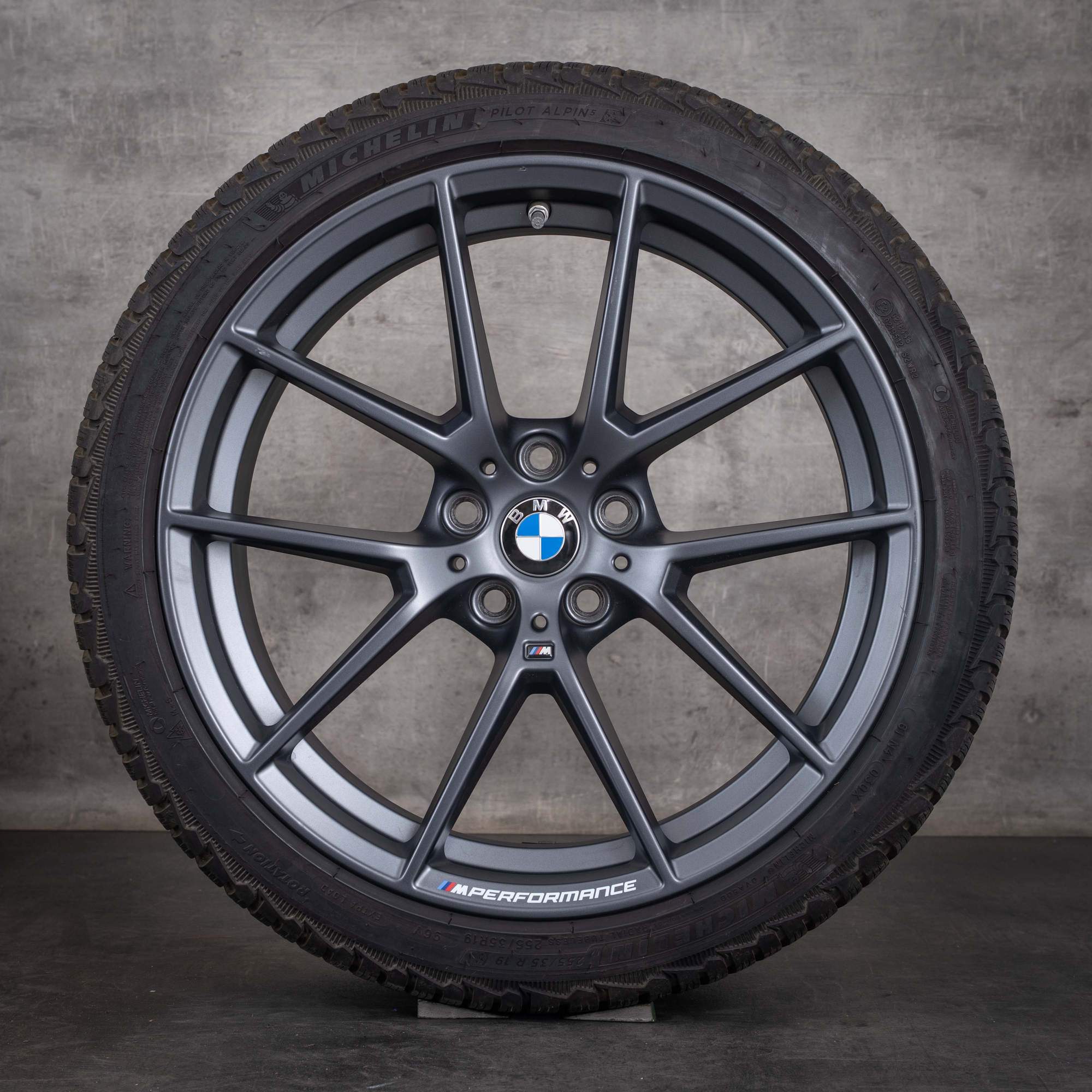 Original BMW 2er 3er 4er Winterräder 19 Zoll G20 G21 G22 G23 G42 Coupé Felgen Styling 898 M 6895390 6895391 frozen gunmetal grey matt