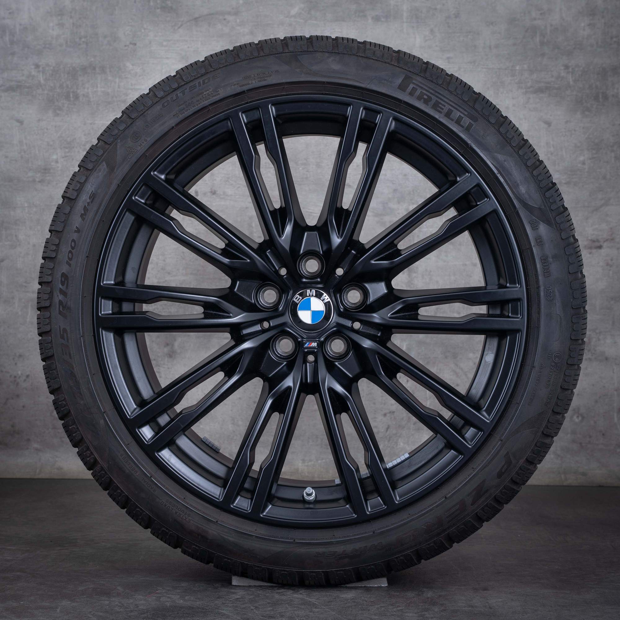 Oryginalne BMW M2 M3 M4 koła zimowe 19 cali G87 G80 G82 G83 felgi stylizacja 829 M 8093844 8093845 jet black matt