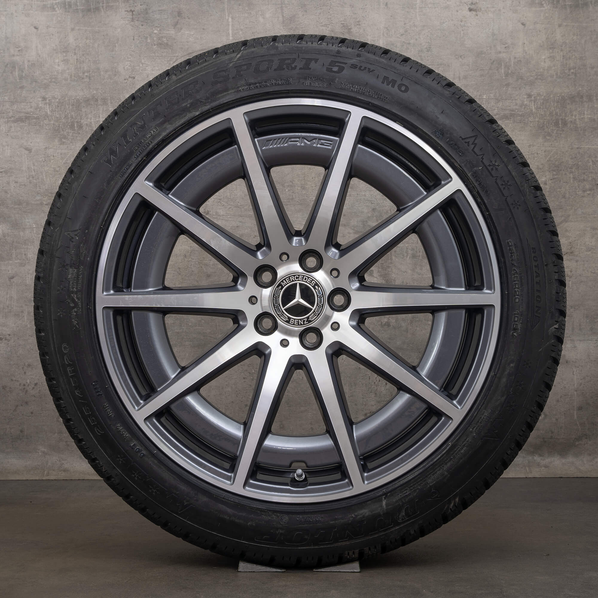 Alkuperäiset Mercedes Benz S-sarjan S 63 E AMG talvirenkaat 20 tuuman W223 Performance vanteet A2234011900 A2234012000 himalajanharmaa Kiillotettu UUSI